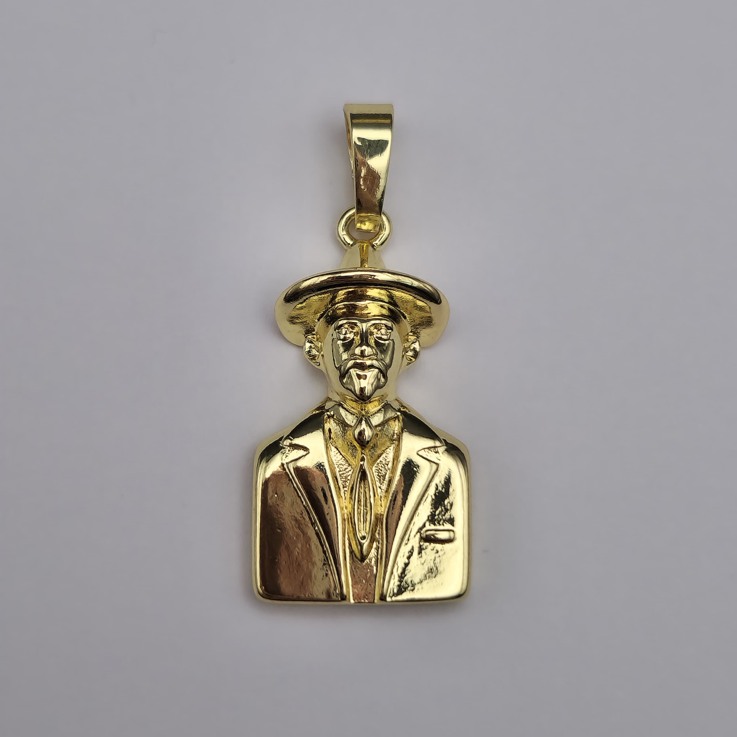 ORO BAñO 18K DIJE JOSE GREGORIO HERNANDEZ