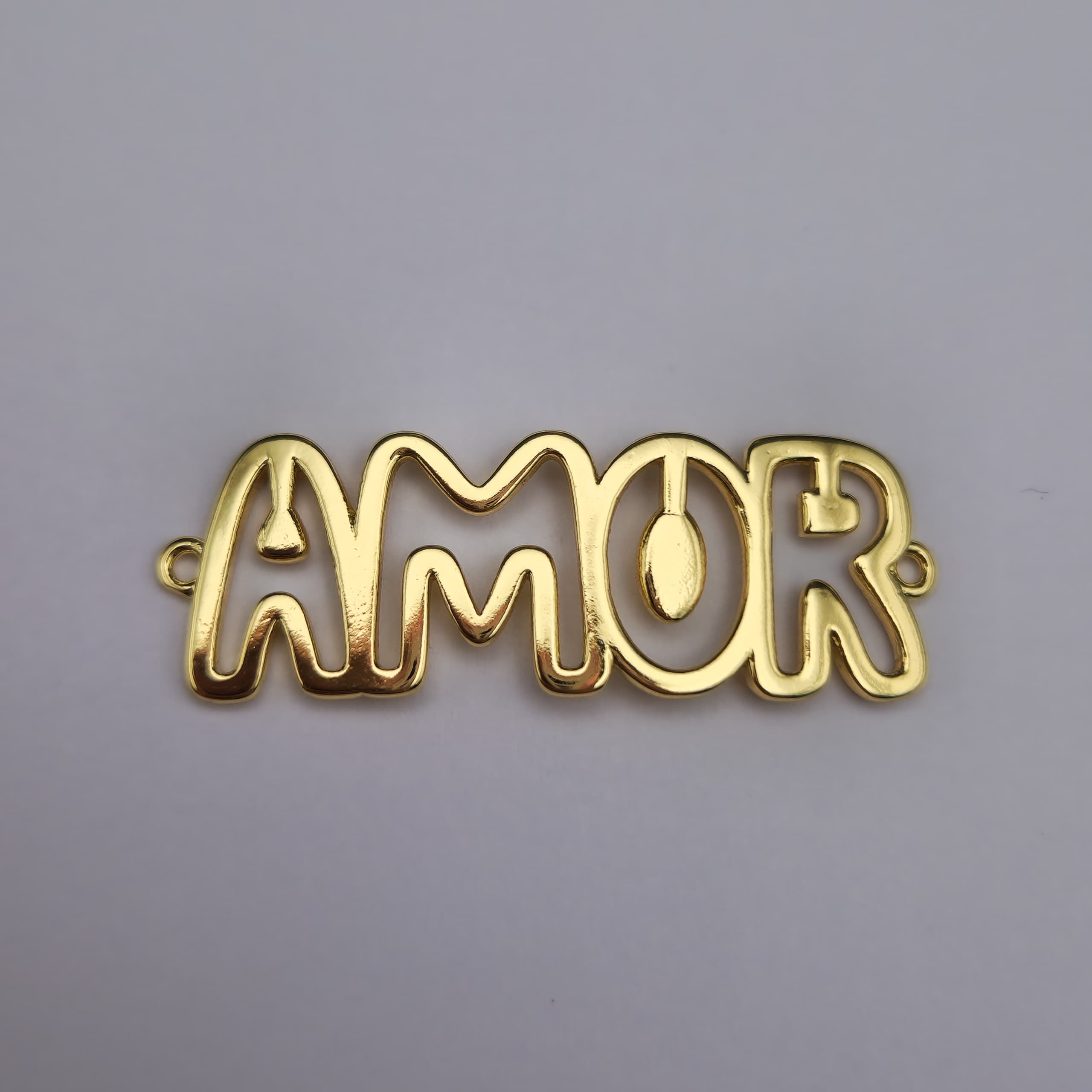 ORO BAñO 18K CONECTOR AMOR