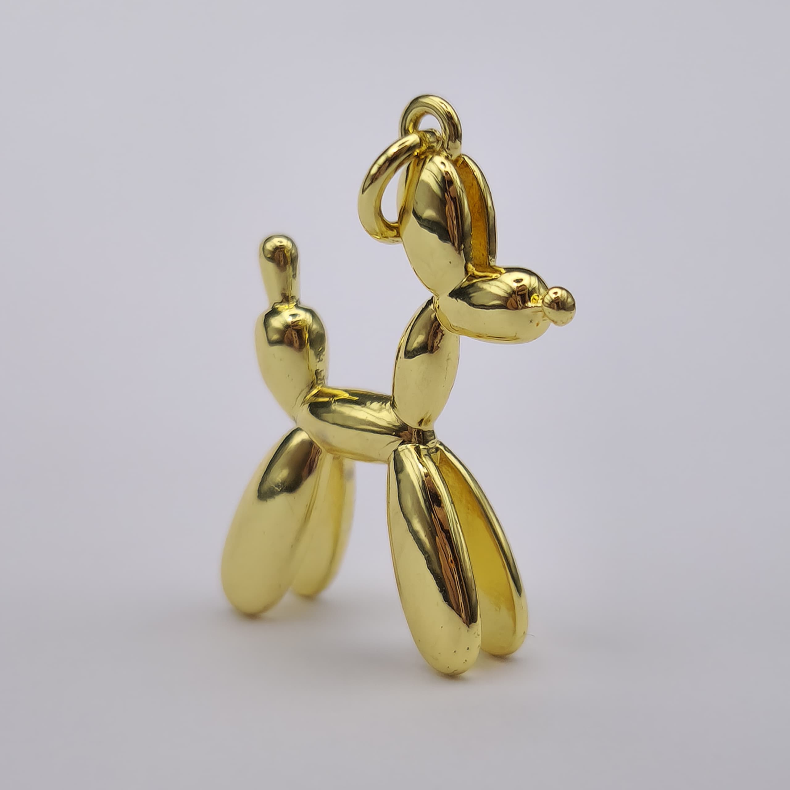 ORO BAñO 18K PERRO GLOBO