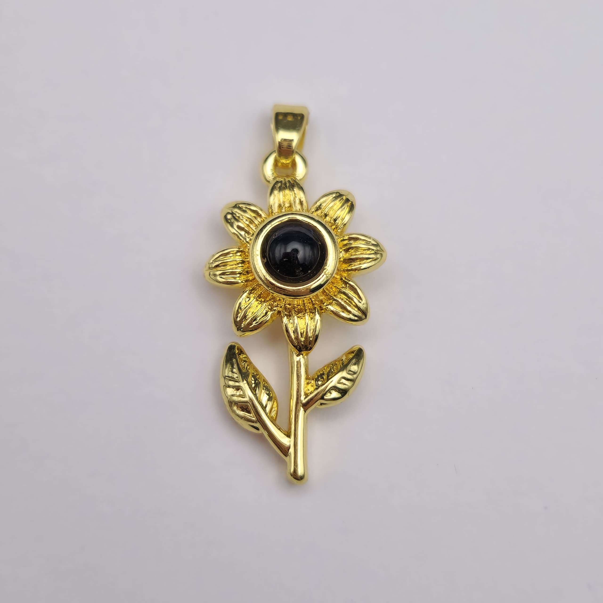 ORO BAñO 18K DIJE FLOR 100 MANERAS DE DECIR TE AMO