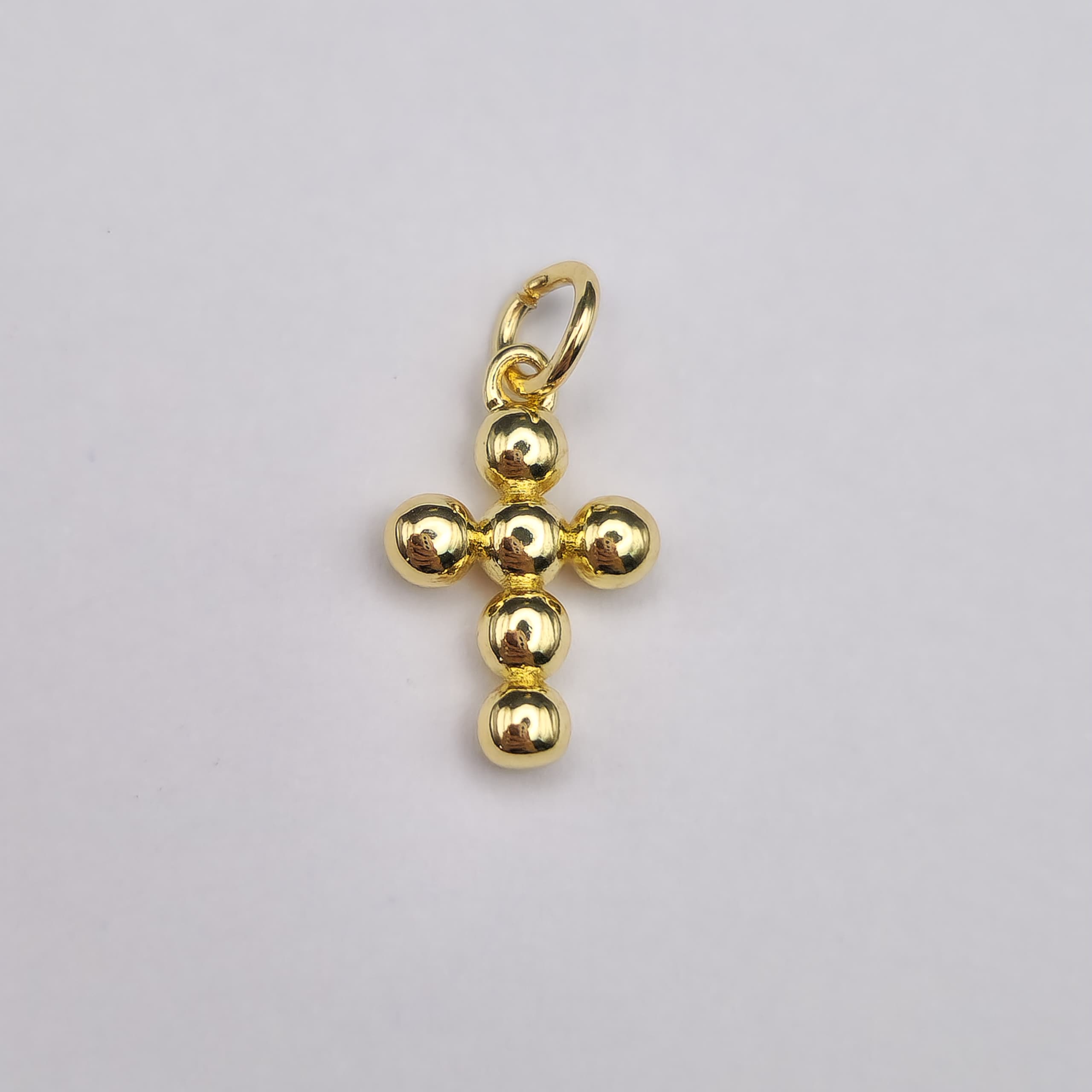 ORO BAñO 18K DIJE CRUZ BALIN