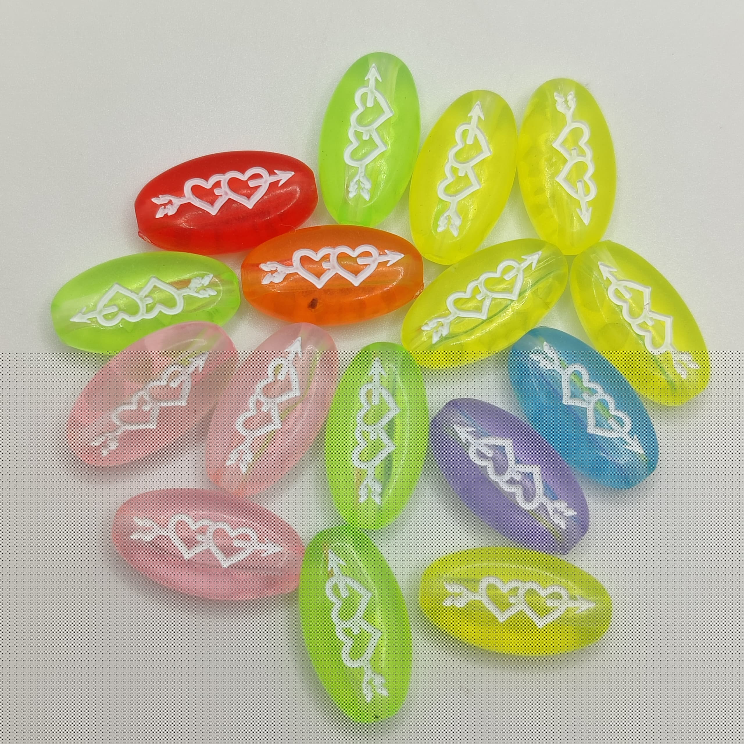 BOLSA 10G OVALO CORAZON COLORES