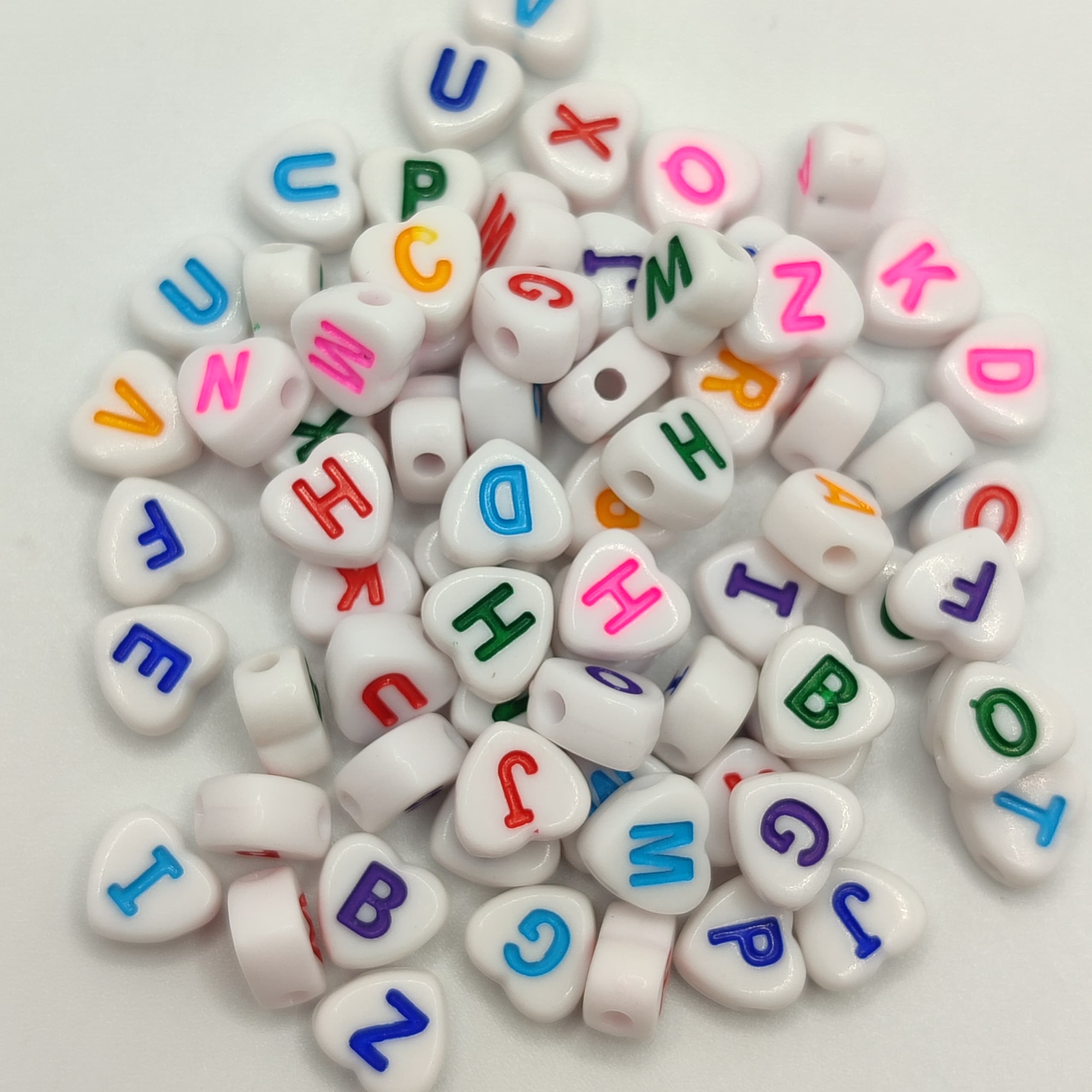 BOLSA 10G LETRAS DE CORAZON  COLORES