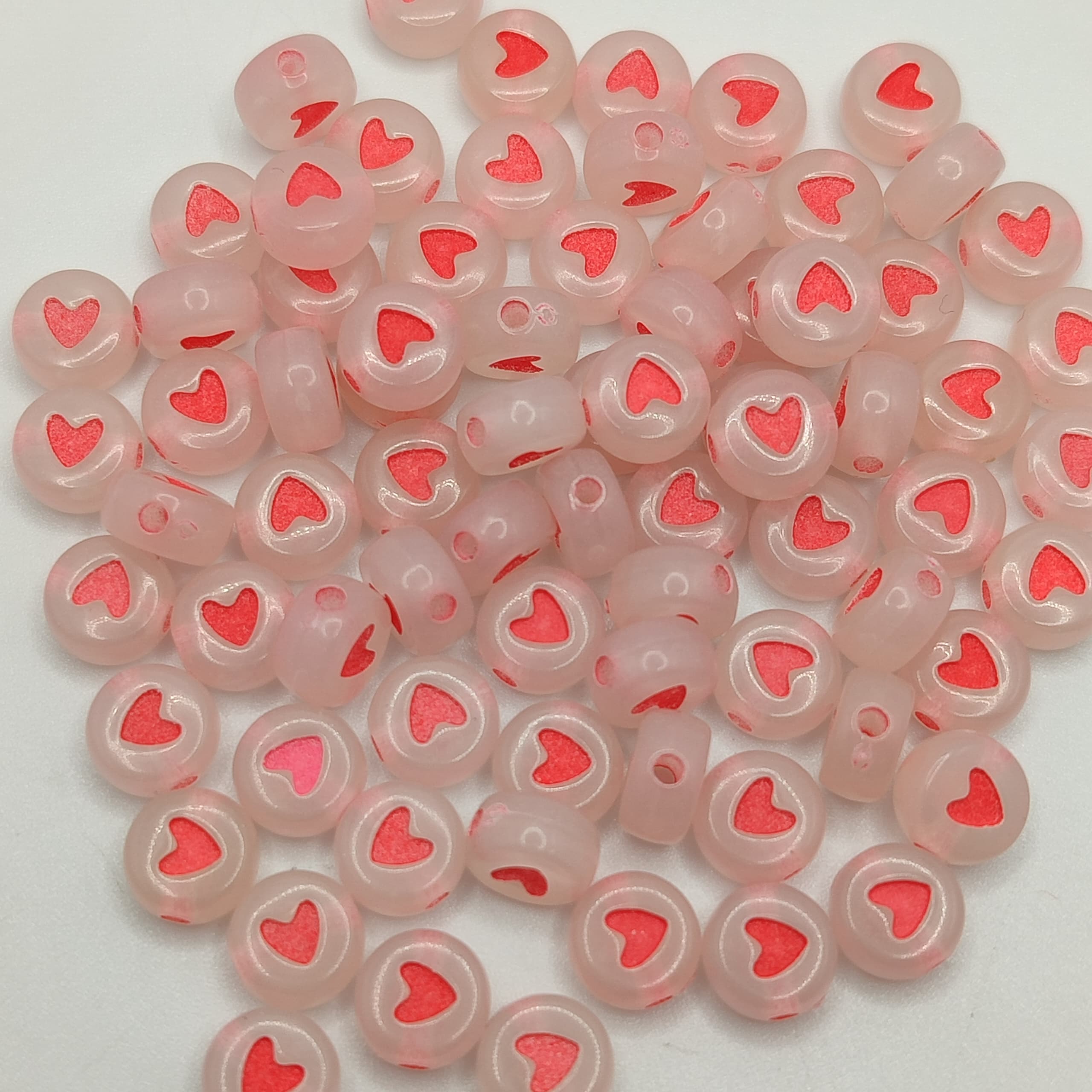 BOLSA 10G CORAZON NEON ROJO
