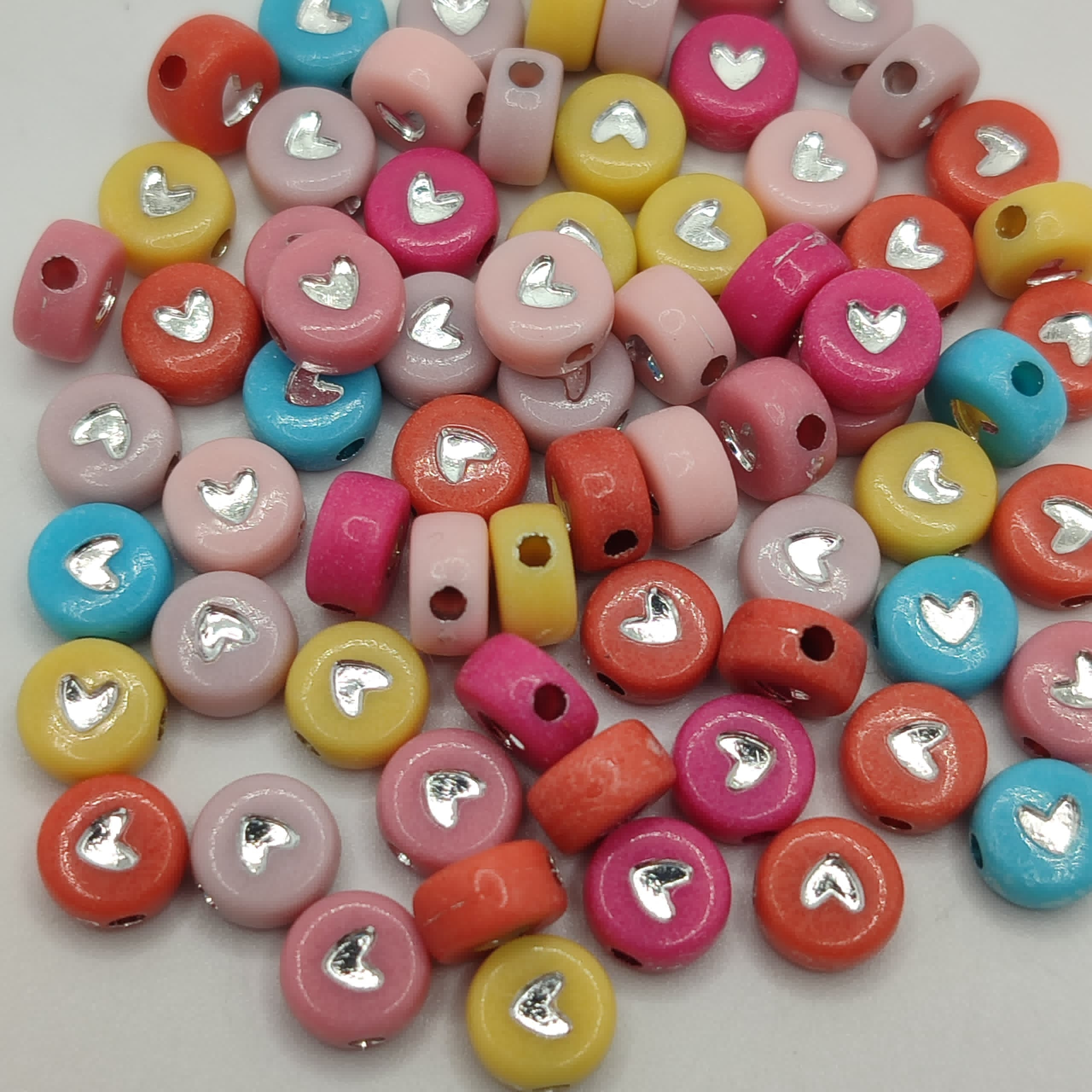BOLSA 10G CORAZON PLATEADO MULTICOLOR