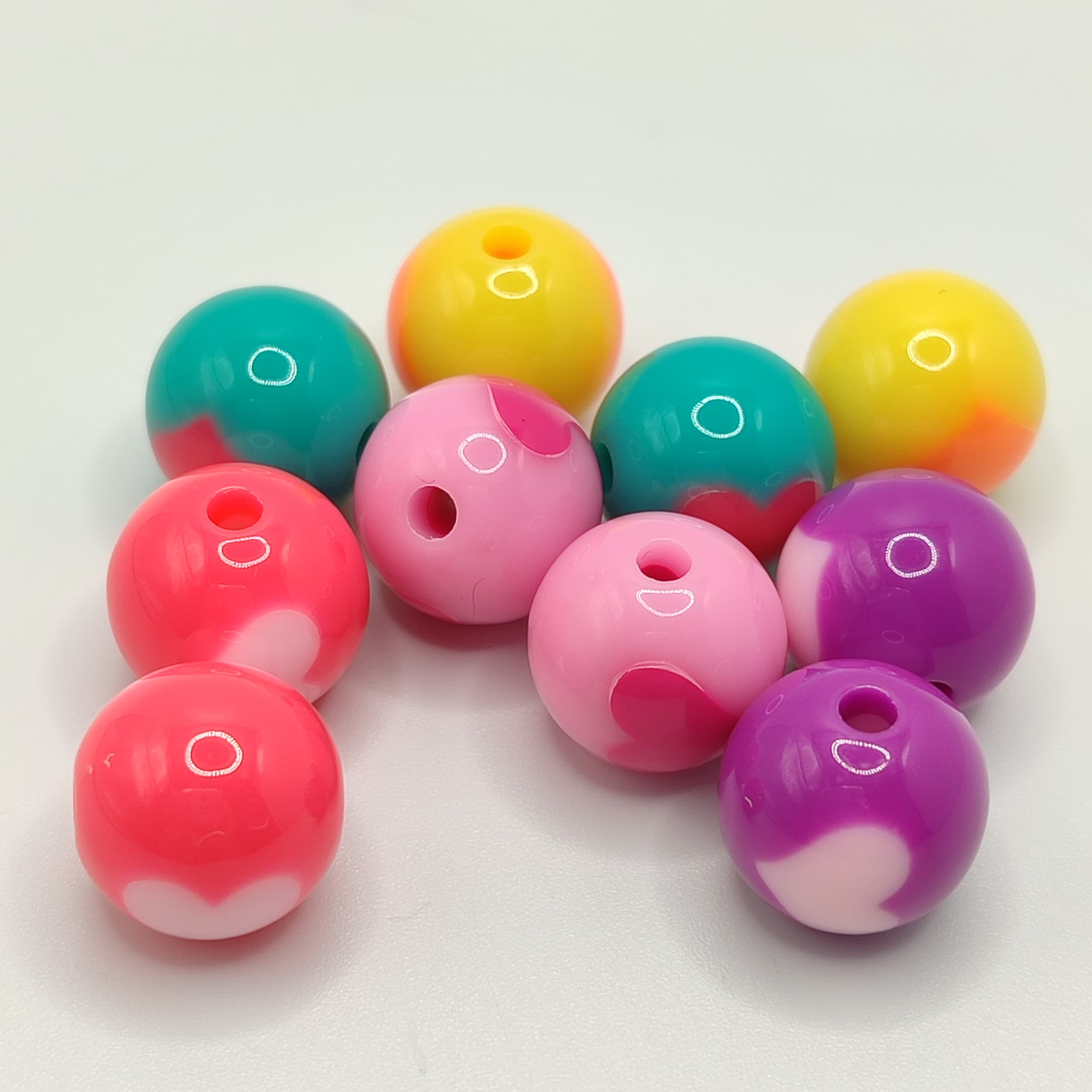 BOLSA 10 ESFERAS COLORES CORAZON