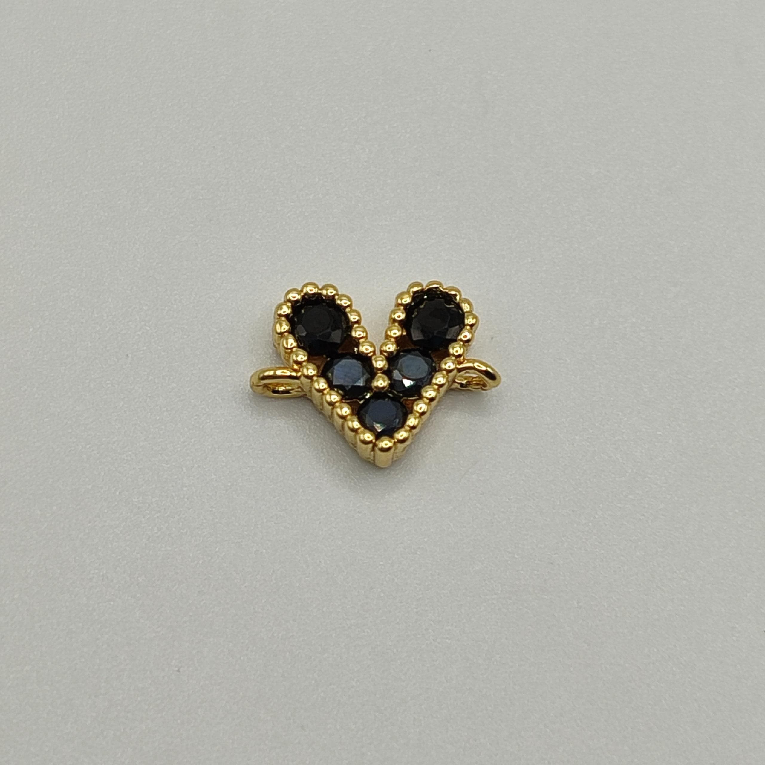 CONECTOR CIRCON CORAZON NEGRO