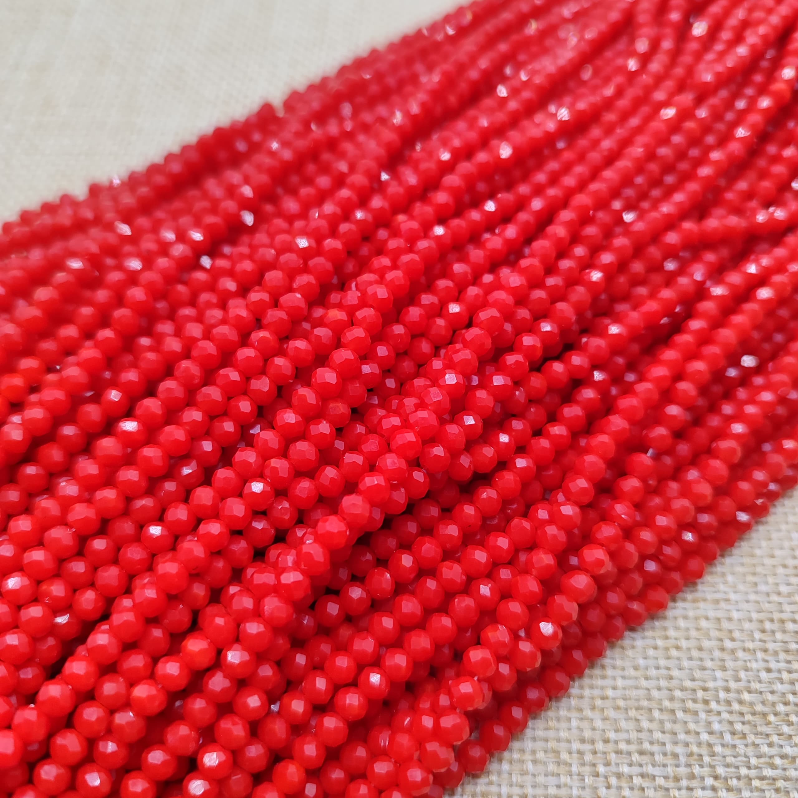 CRISTAL CHECO 3MM ROJO MATE NATURAL