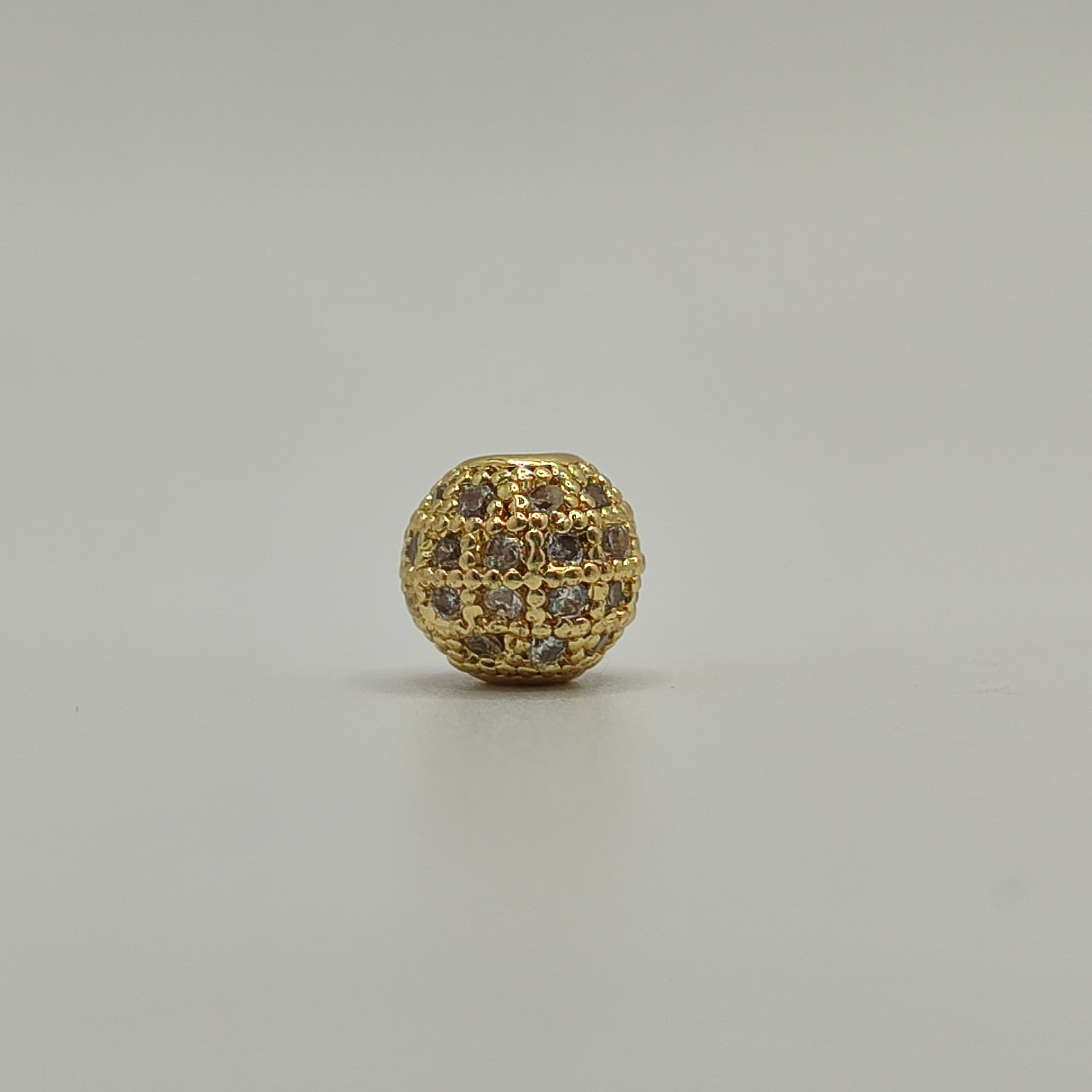 BOLA DE FUEGO CIRCON DORADA 8M M