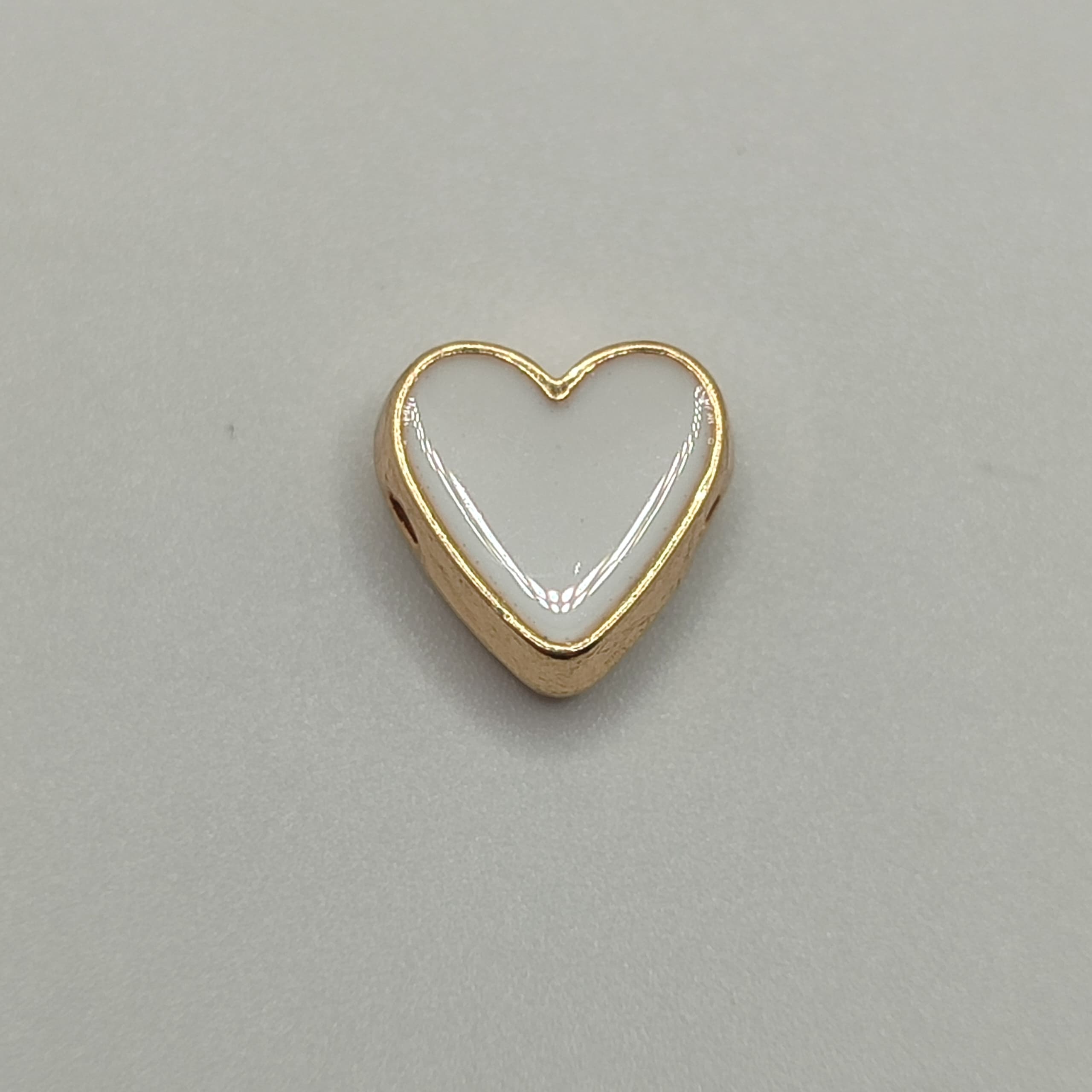 PASADOR ESMALTADO CORAZON BLANCO