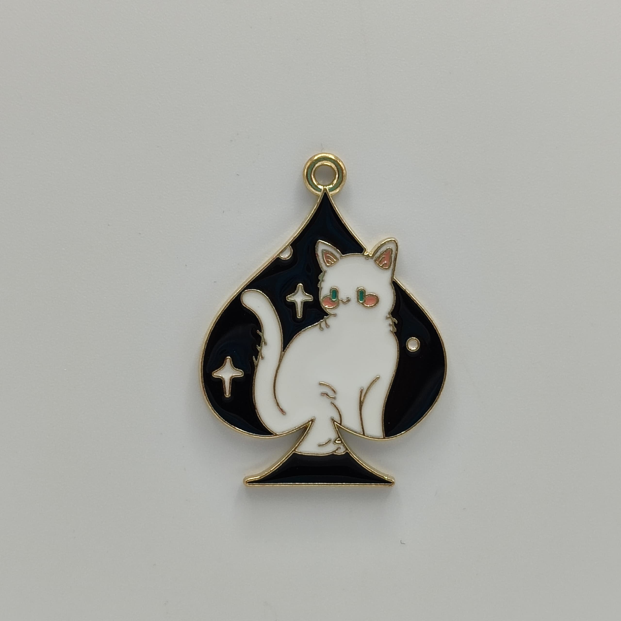 DIJE ESMALTADO POKER PICA CON GATO