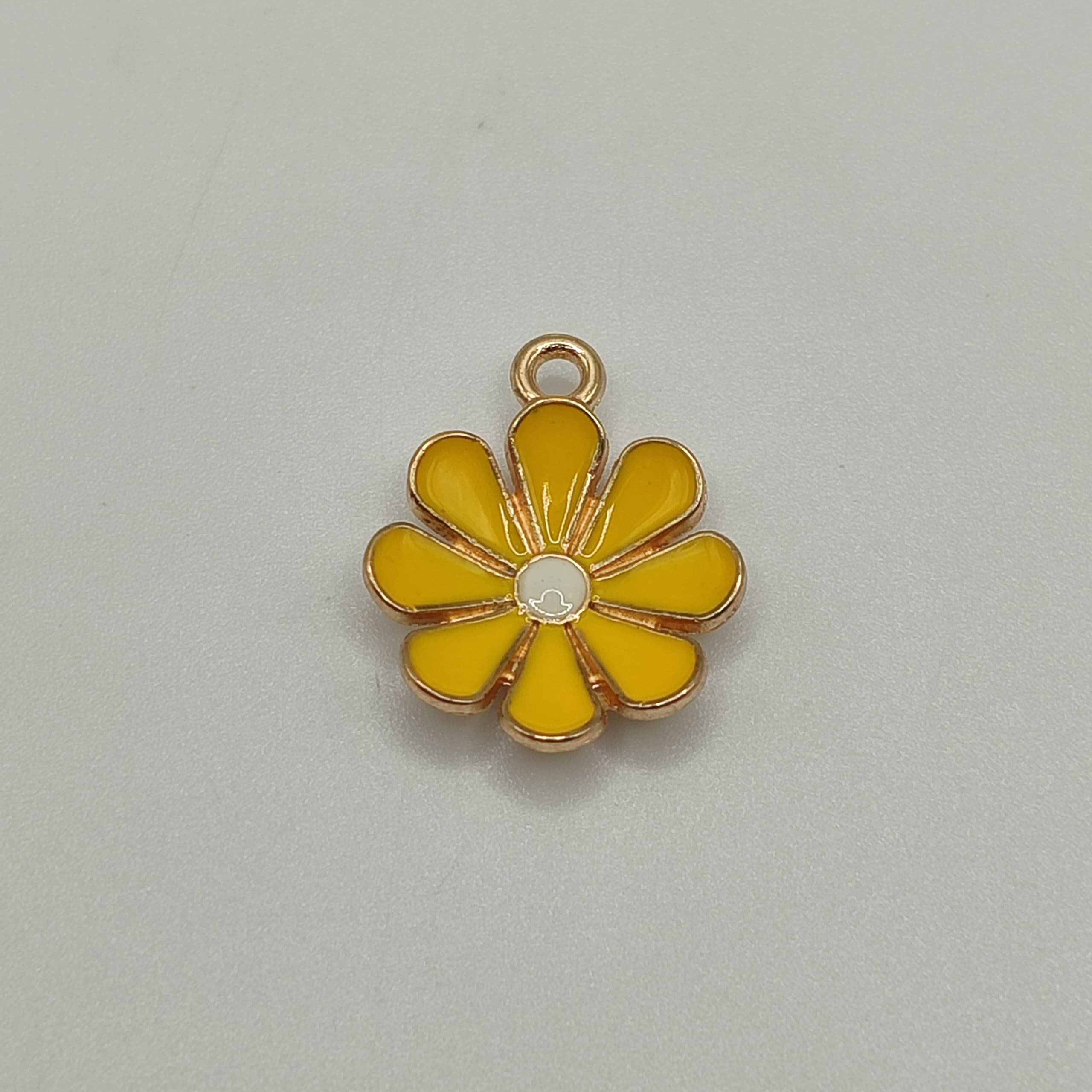 DIJE ESMALTADO GIRASOL AMARILLO M D