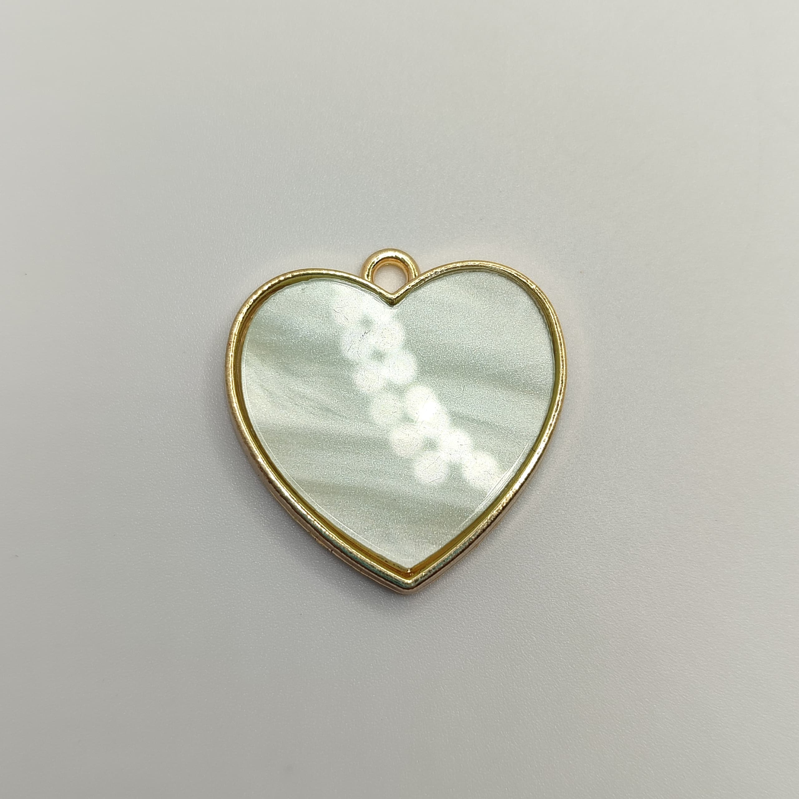 DIJES DE NACAR CORAZON TURQUESA