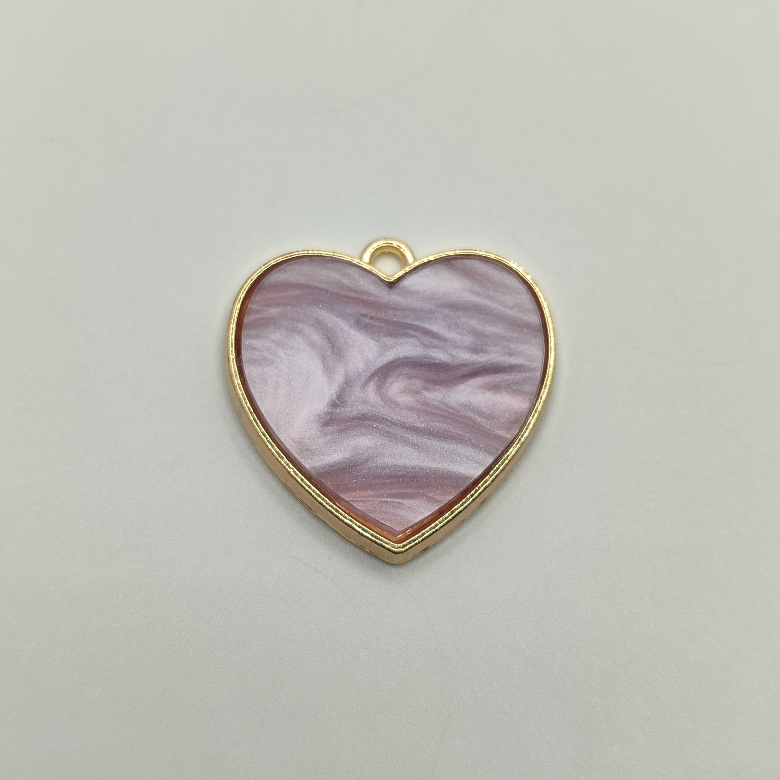 DIJE NACAR CORAZON MORADO GRANDE