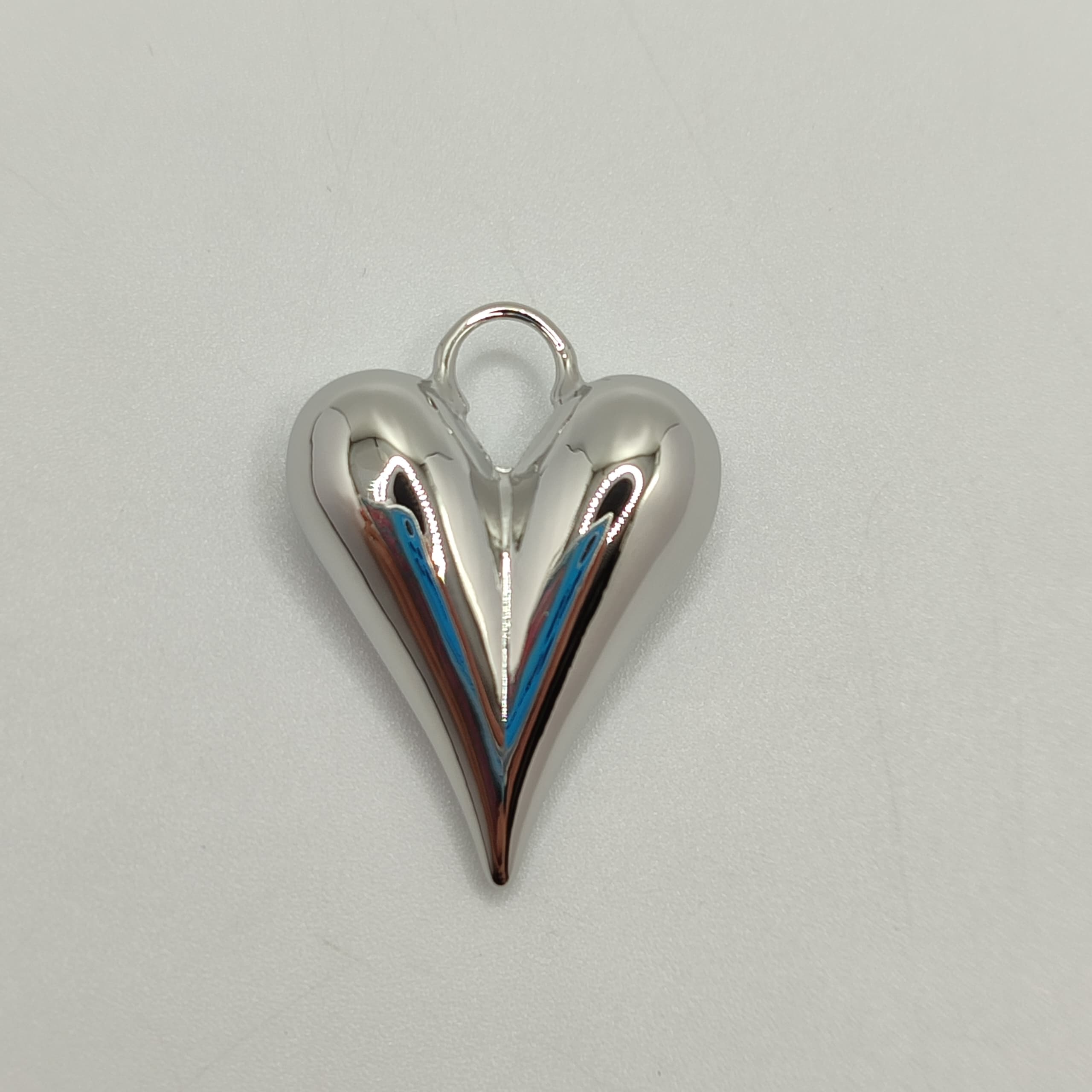 ORO CHINO DIJE CORAZON SILVER 24MM
