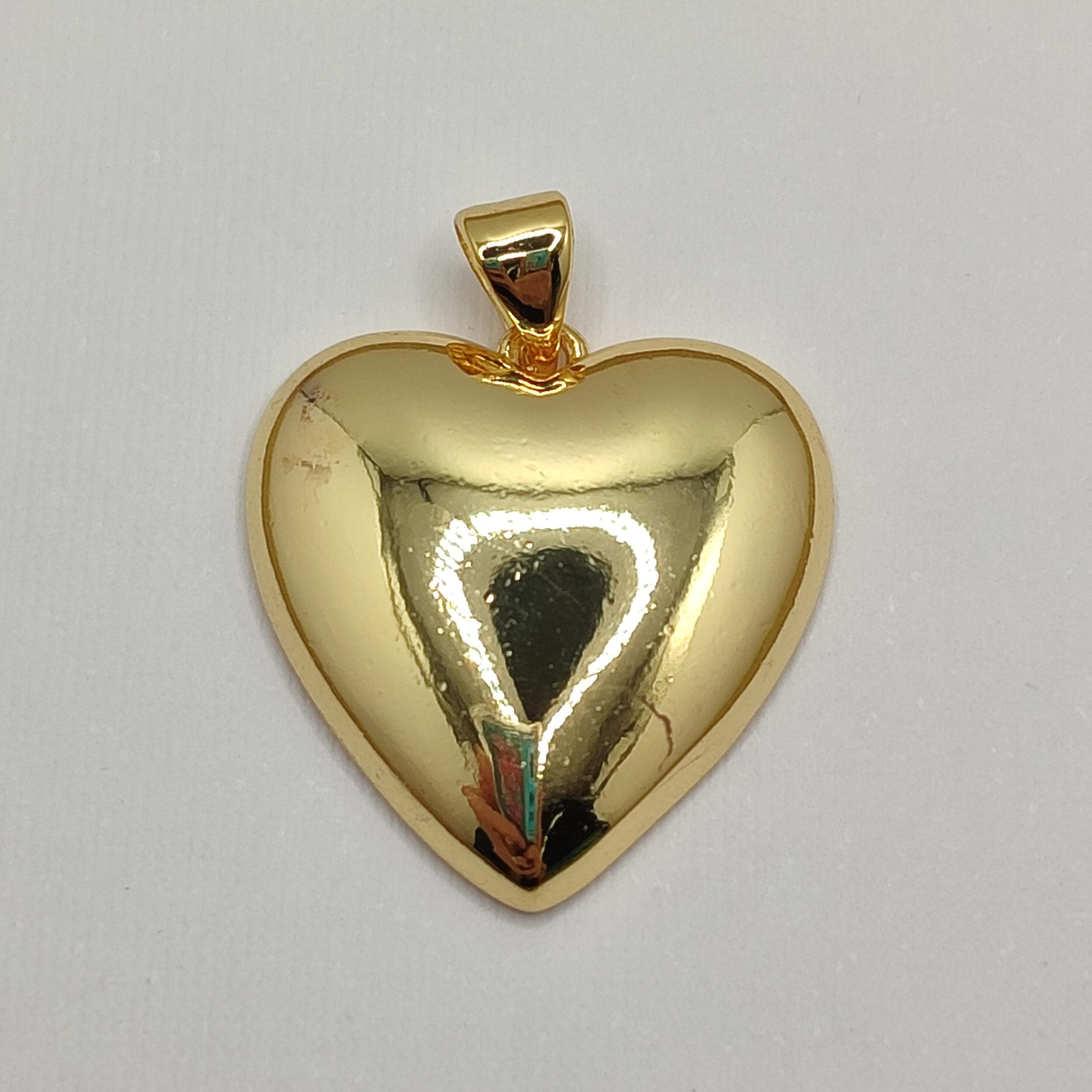 ORO CHINO DIJE CORAZON GRANDE