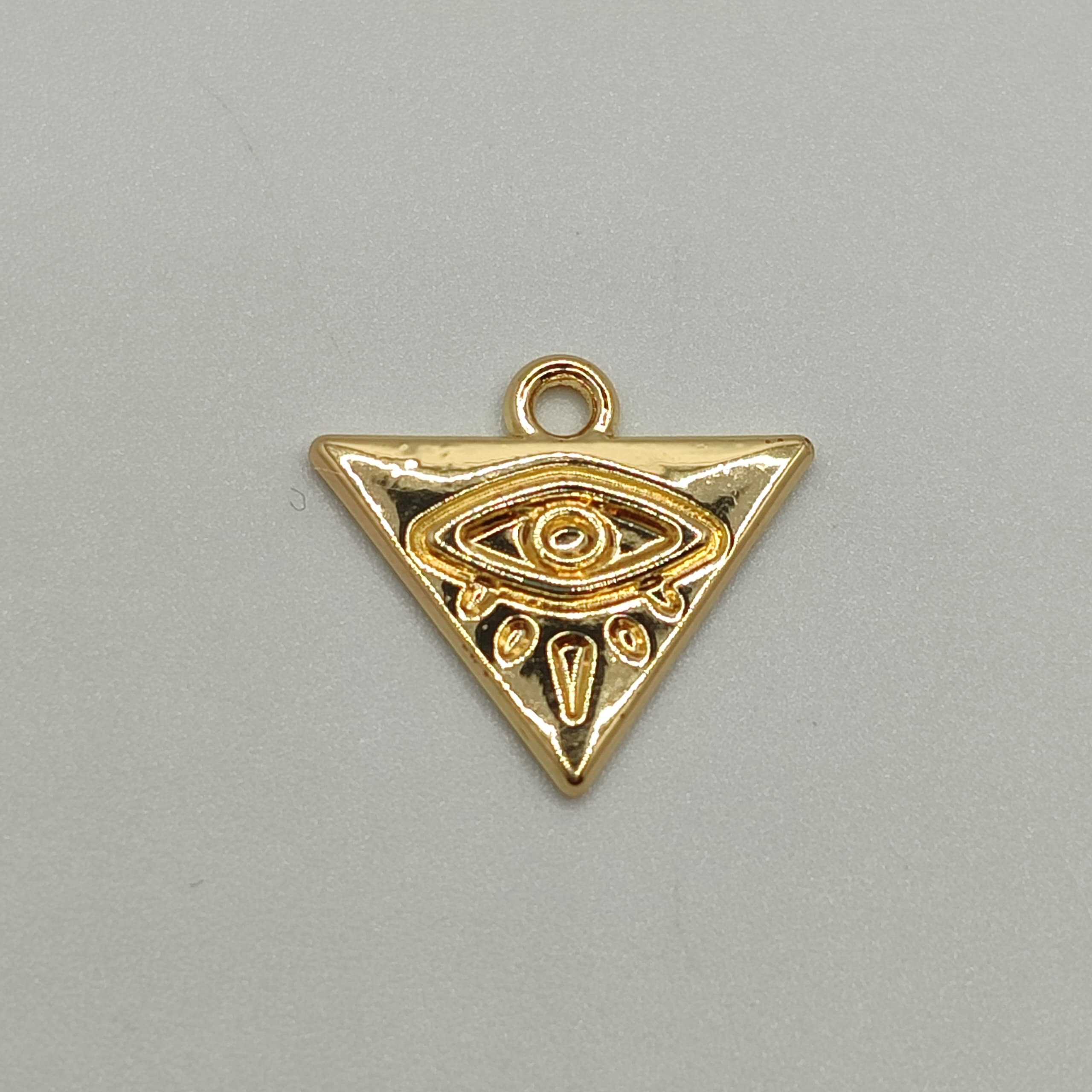 ORO CHINO DIJE PIRA MIDE OJO  TURCO