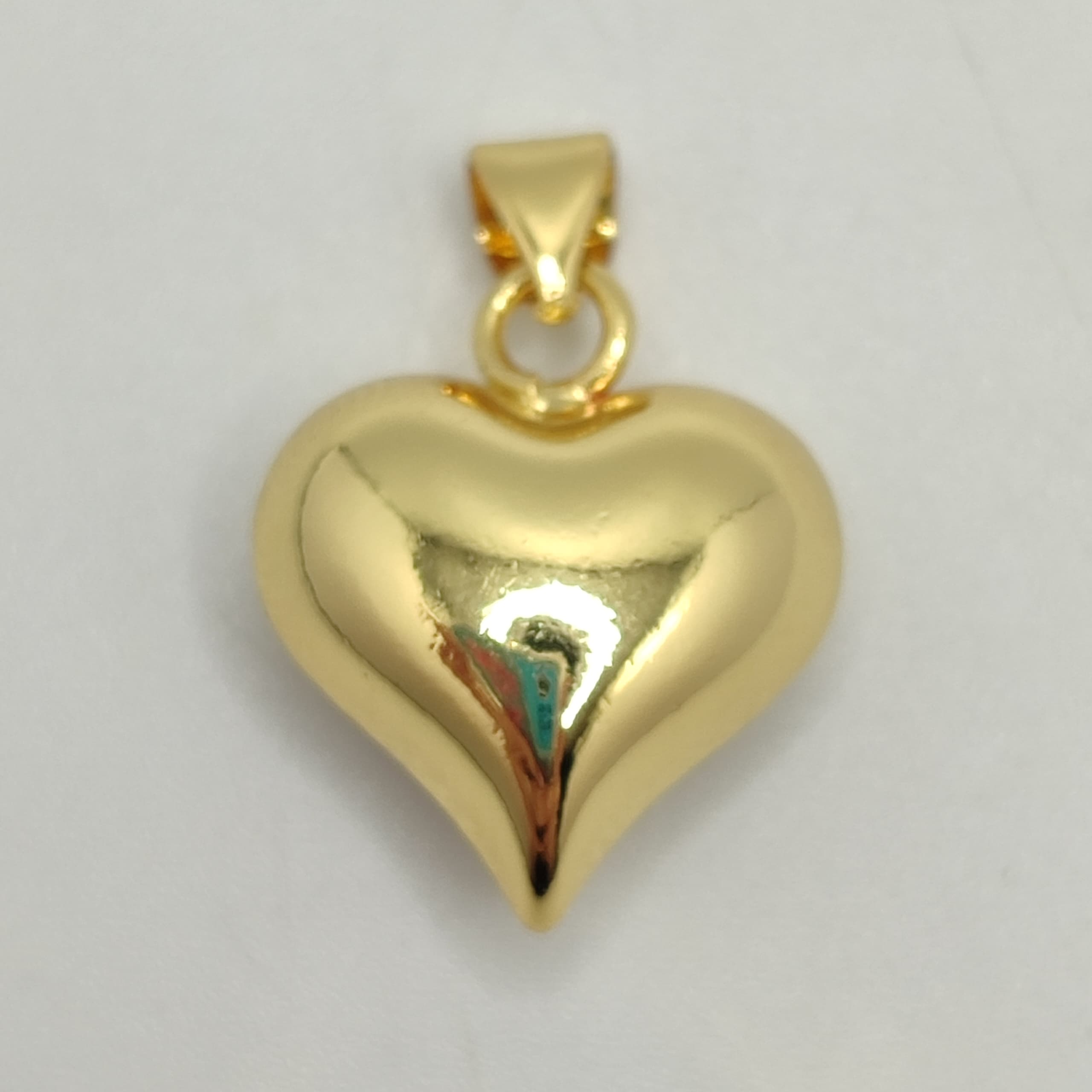 ORO CHINO DIJE CORAZON SOPLADO GRANDE