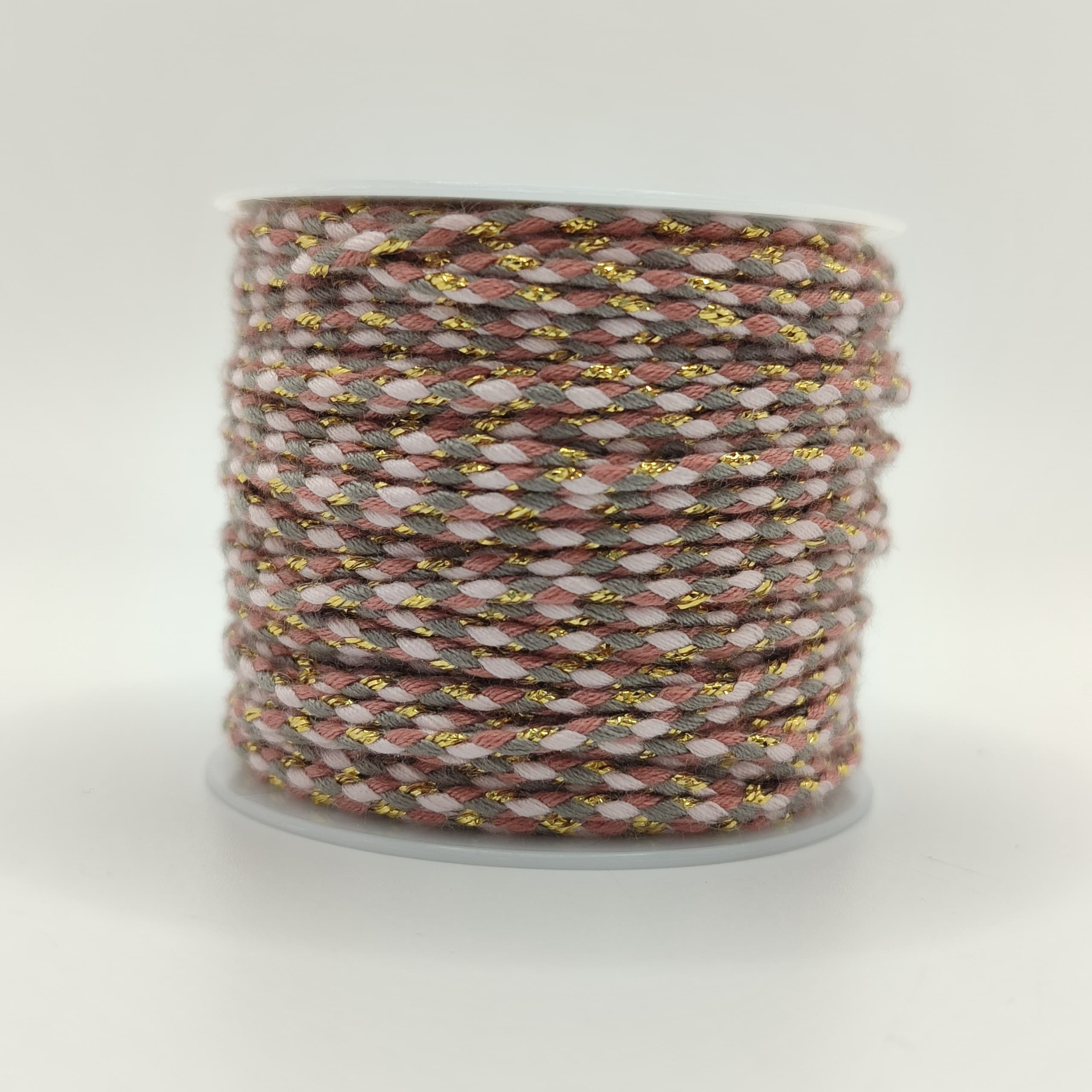 HILO CHINO ROSA VIEJO/ GRIS/ DORADO
