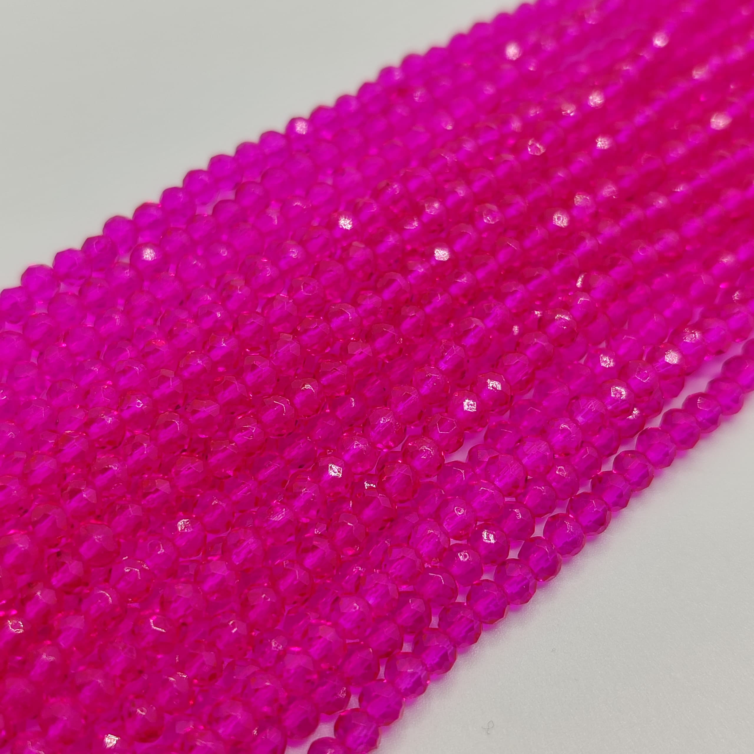 CRISTAL CHECO 3MM FUCSIA NATURAL