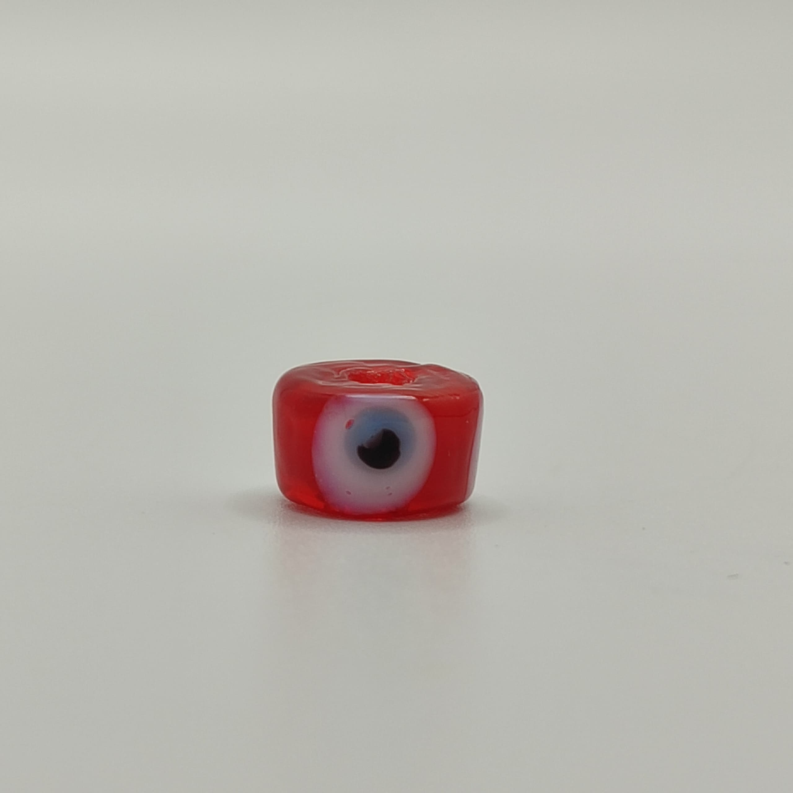 OJO TURCO ROJO MURANO PASADOR PLANO