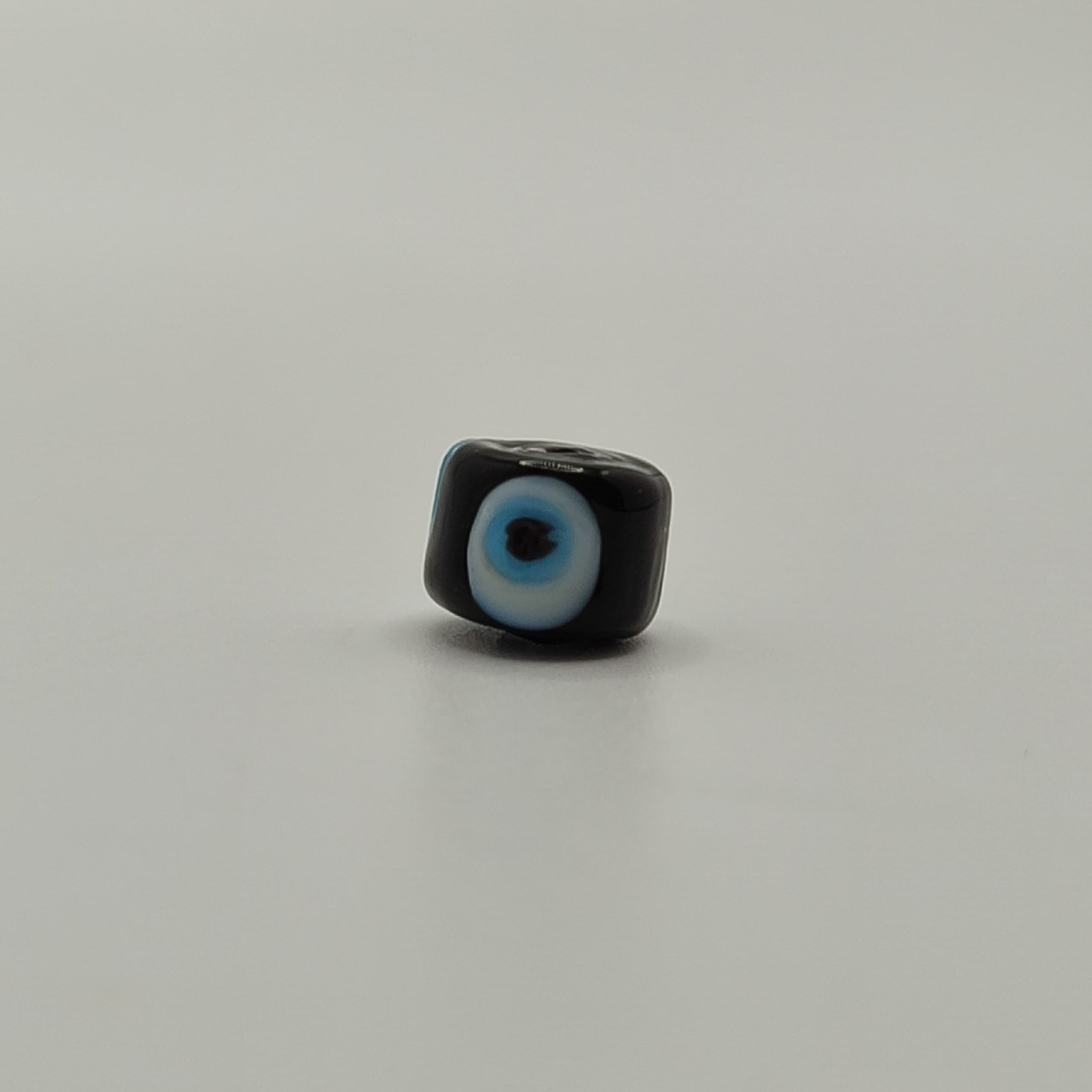 OJO TURCO NEGRO MURANO PASADOR PLANO