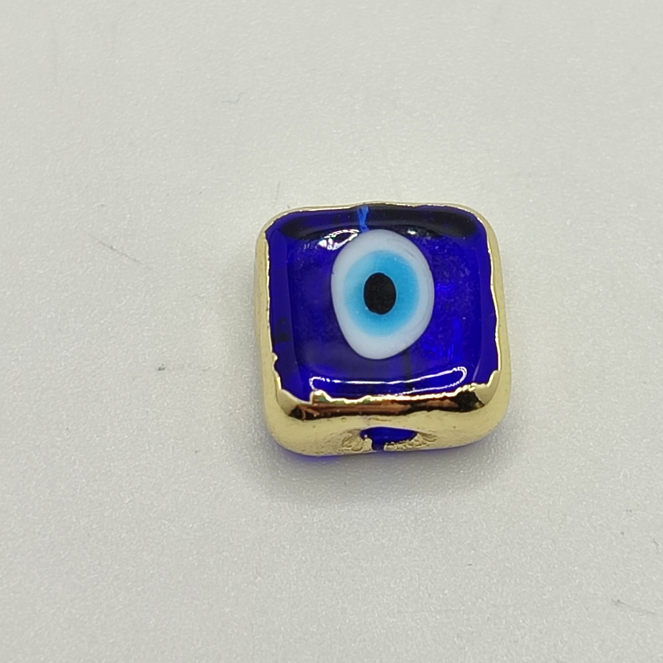 OJO TURCO CUADRADO DE VIDRIO AZUL