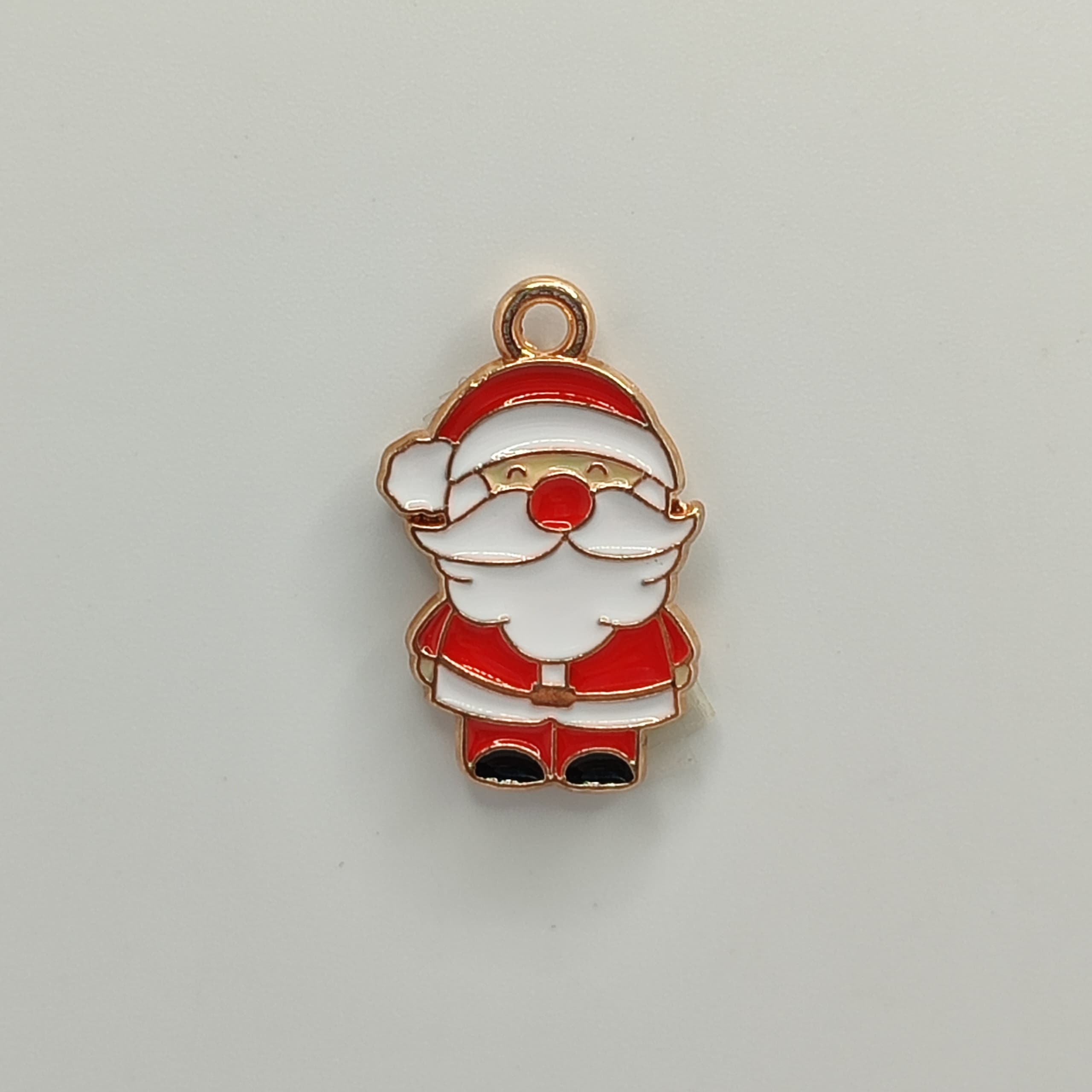 ESMALTADO DIJE NAVIDAD SANTA CLAUS