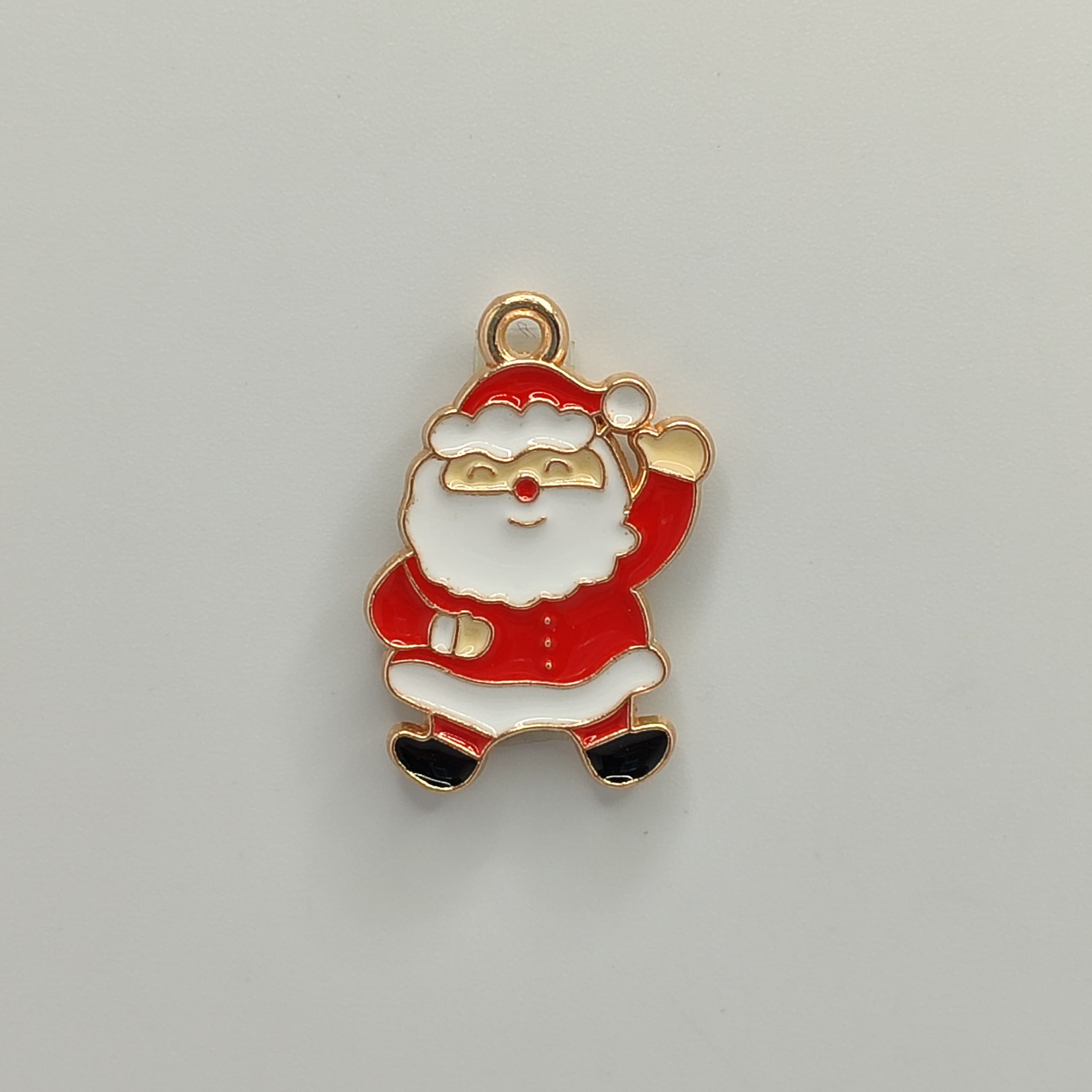 ESMALTADO DIJE NAVIDAD SANTA CLAUS