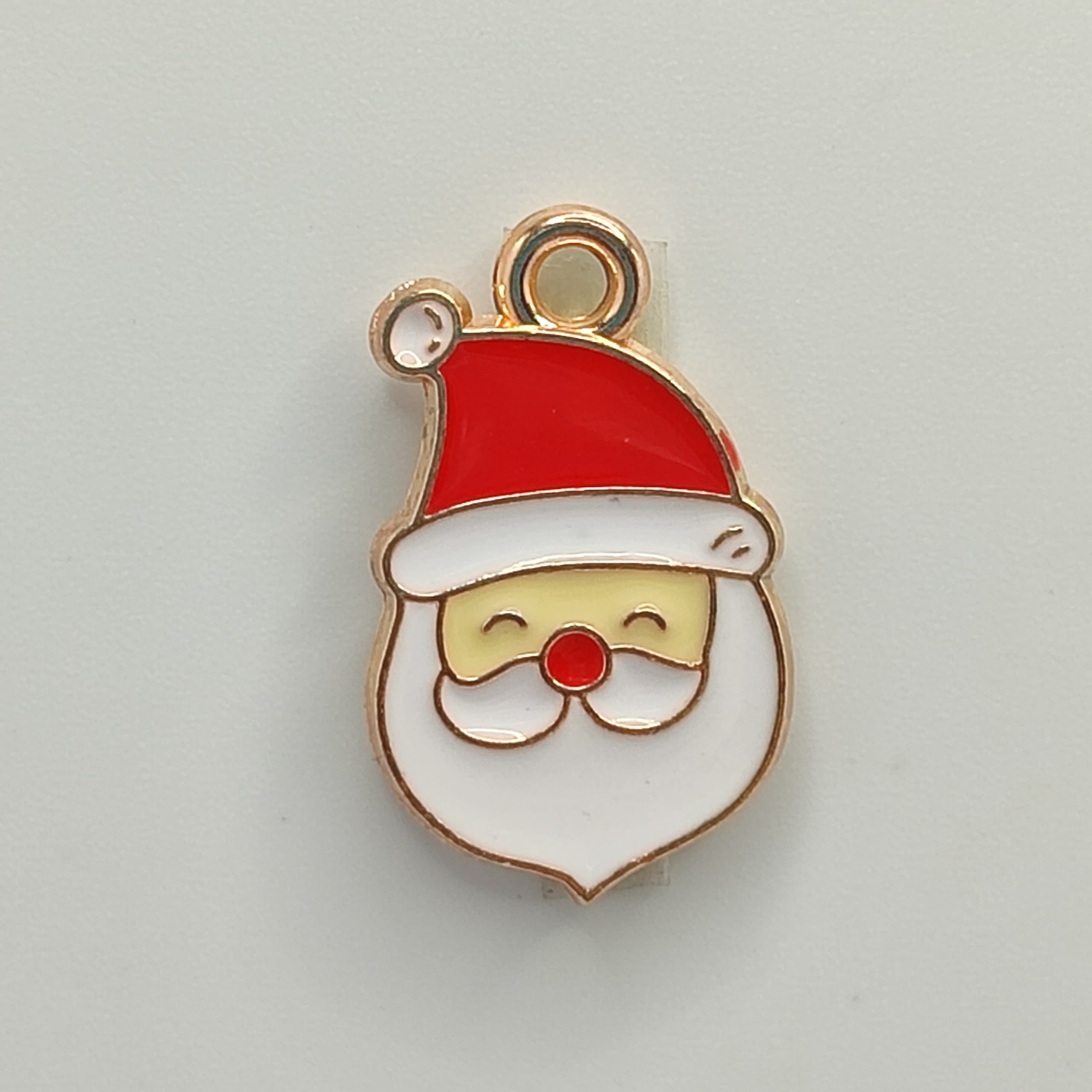 ESMALTADO DIJE NAVIDAD SANTA CLAUS