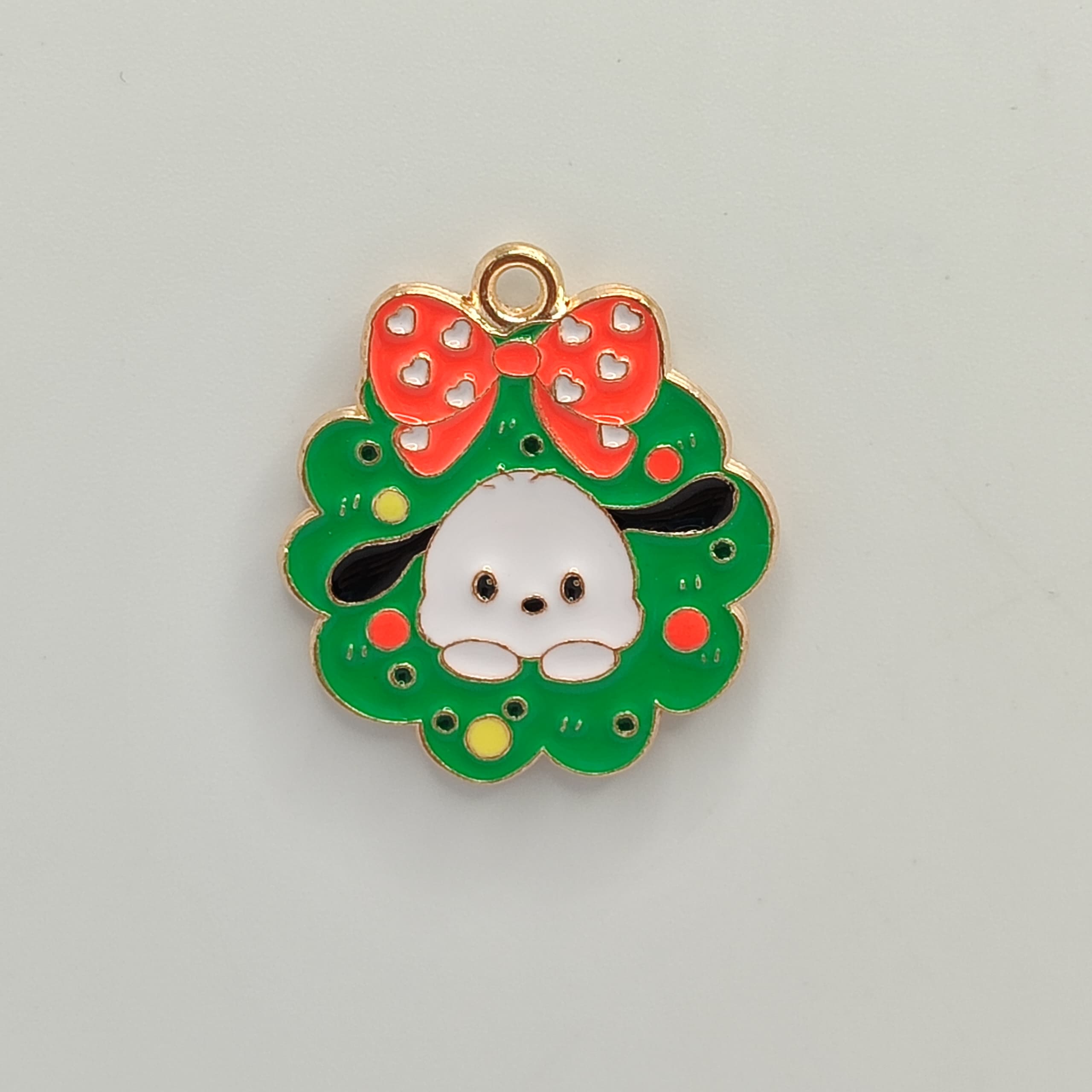 ESMALTADO DIJE NAVIDAD POCHACCO