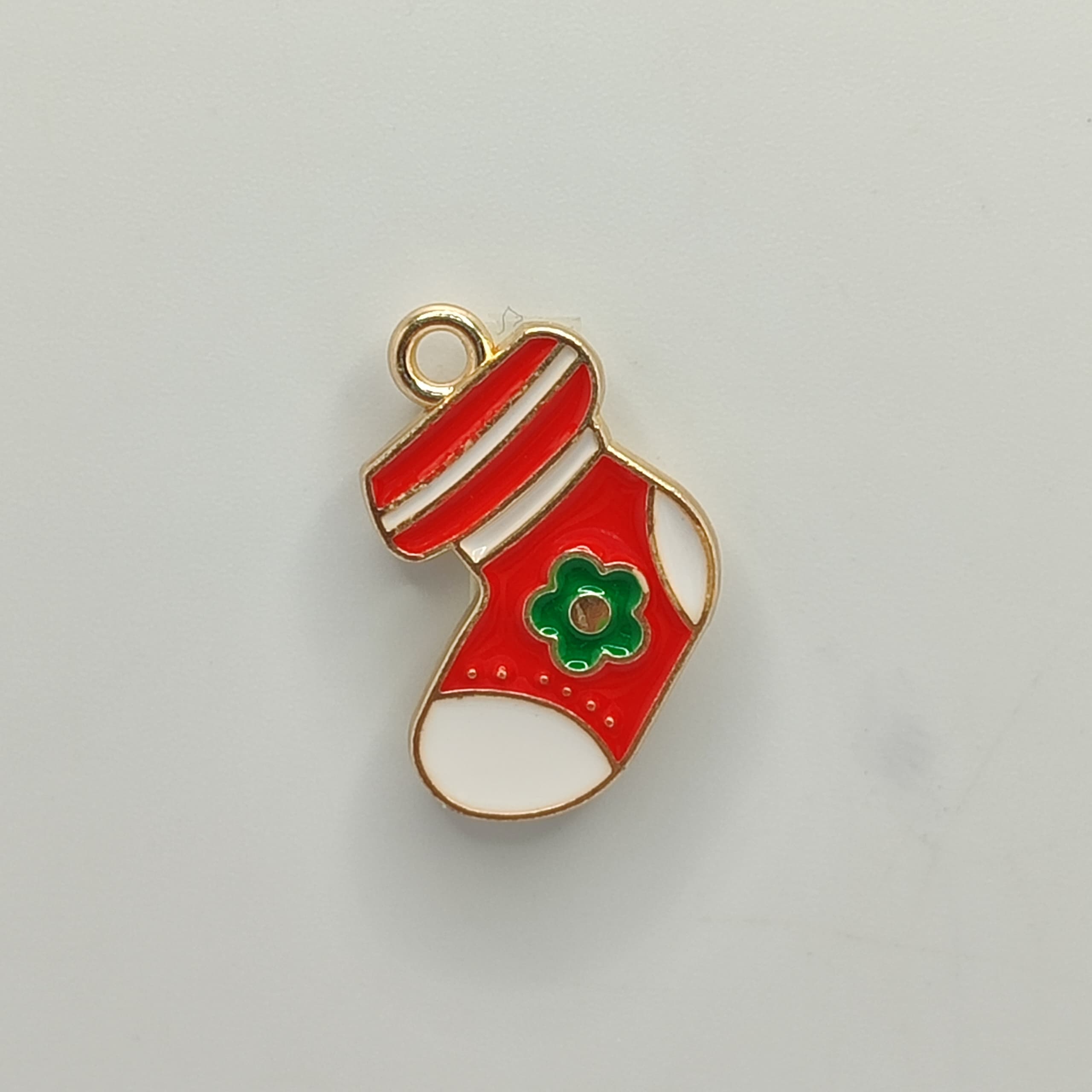 ESMALTADO DIJE NAVIDAD M EDIA