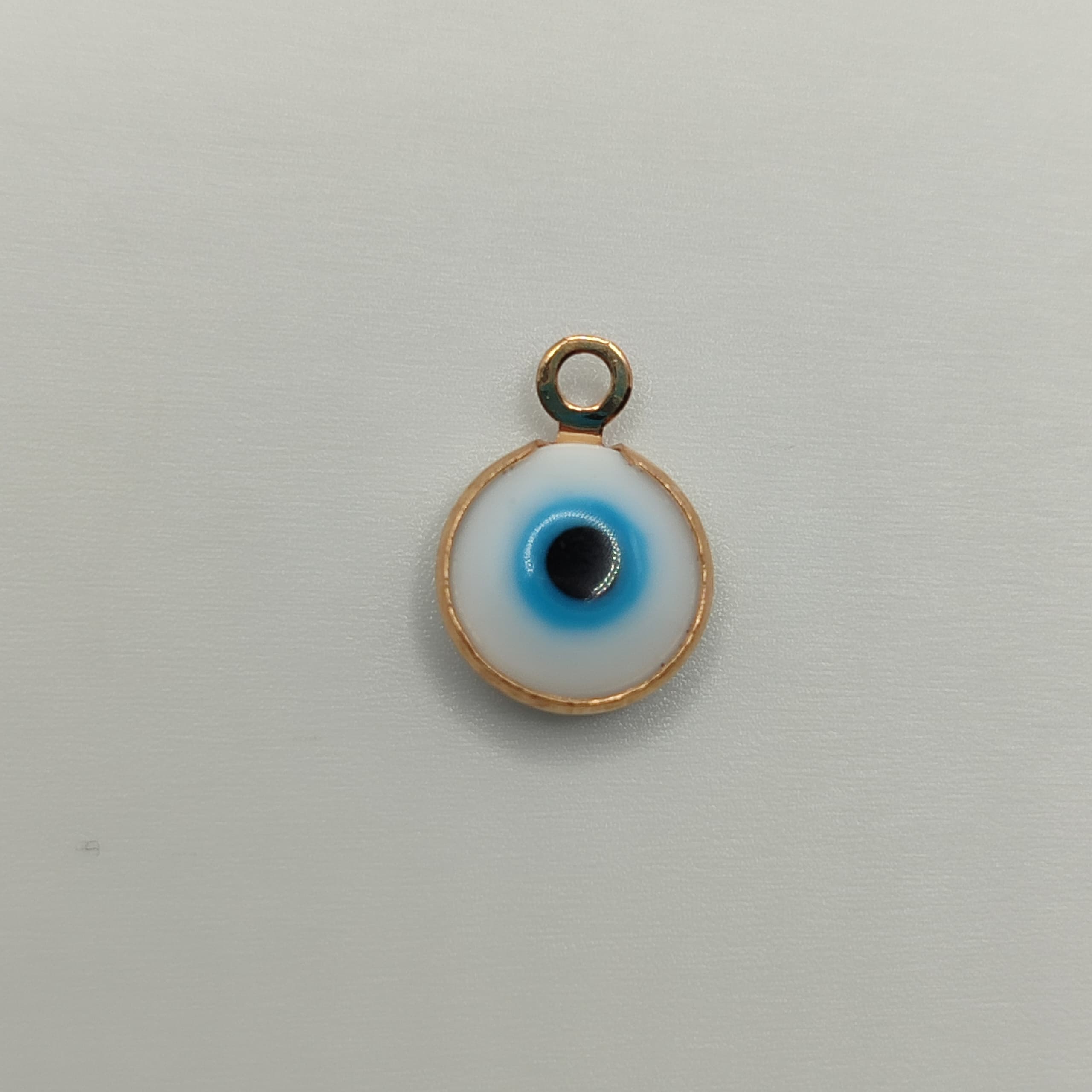 OJOS TURCOS FANTASIA BLANCO DORADO 8M M