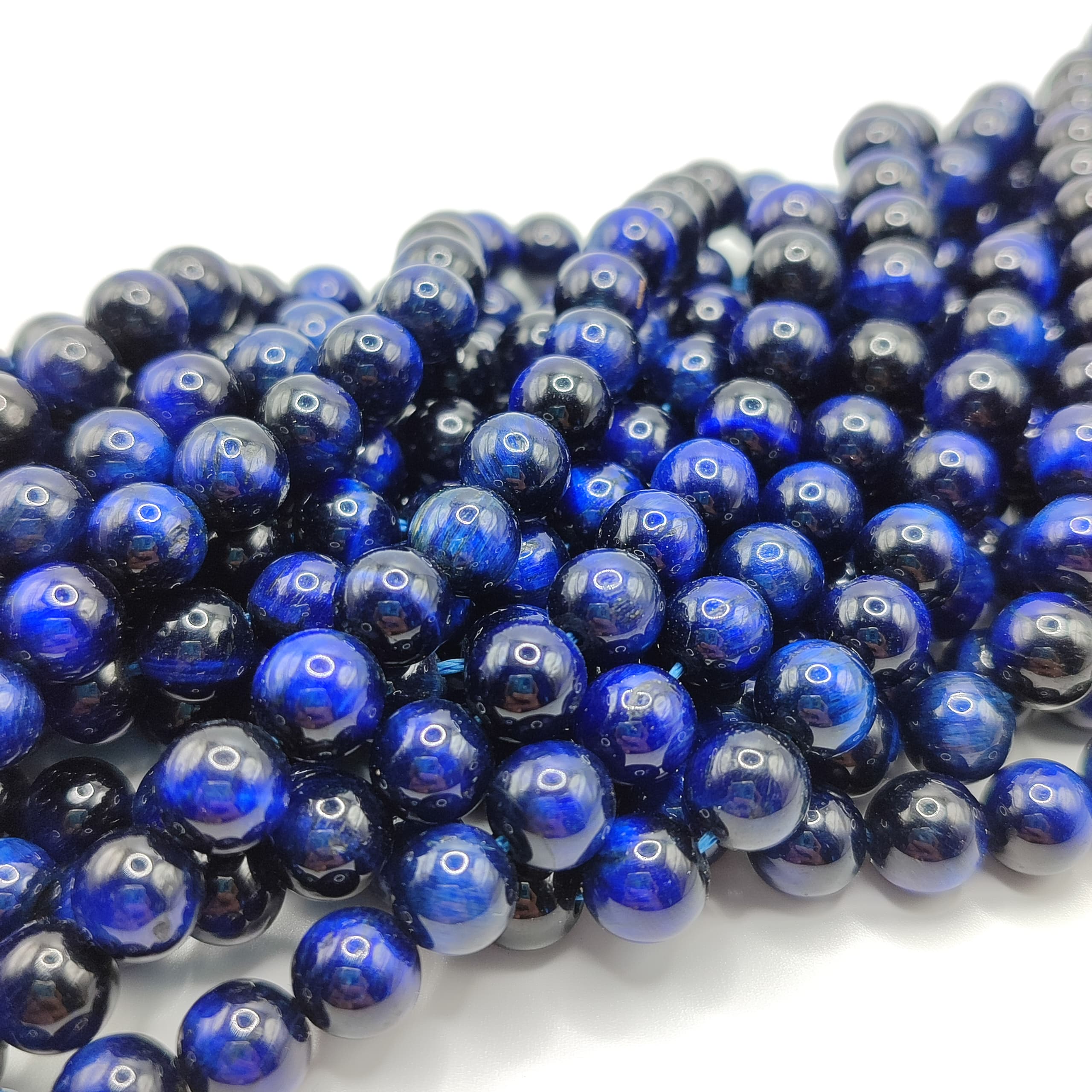 PIEDRA OJO DE TIGRE AZUL REY 8M M