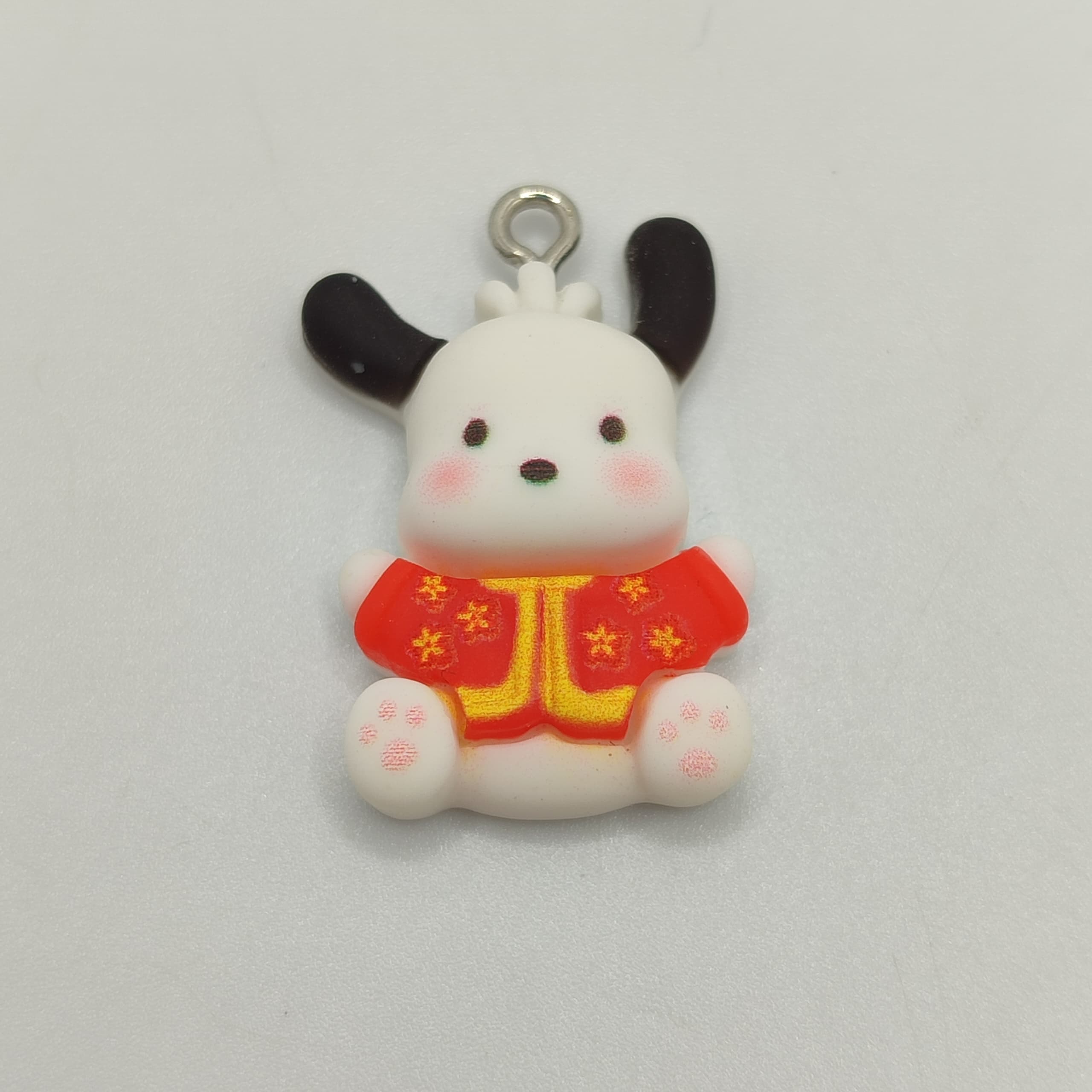 DIJE RESINA POCHACCO  CON  VESTIDO CHINO