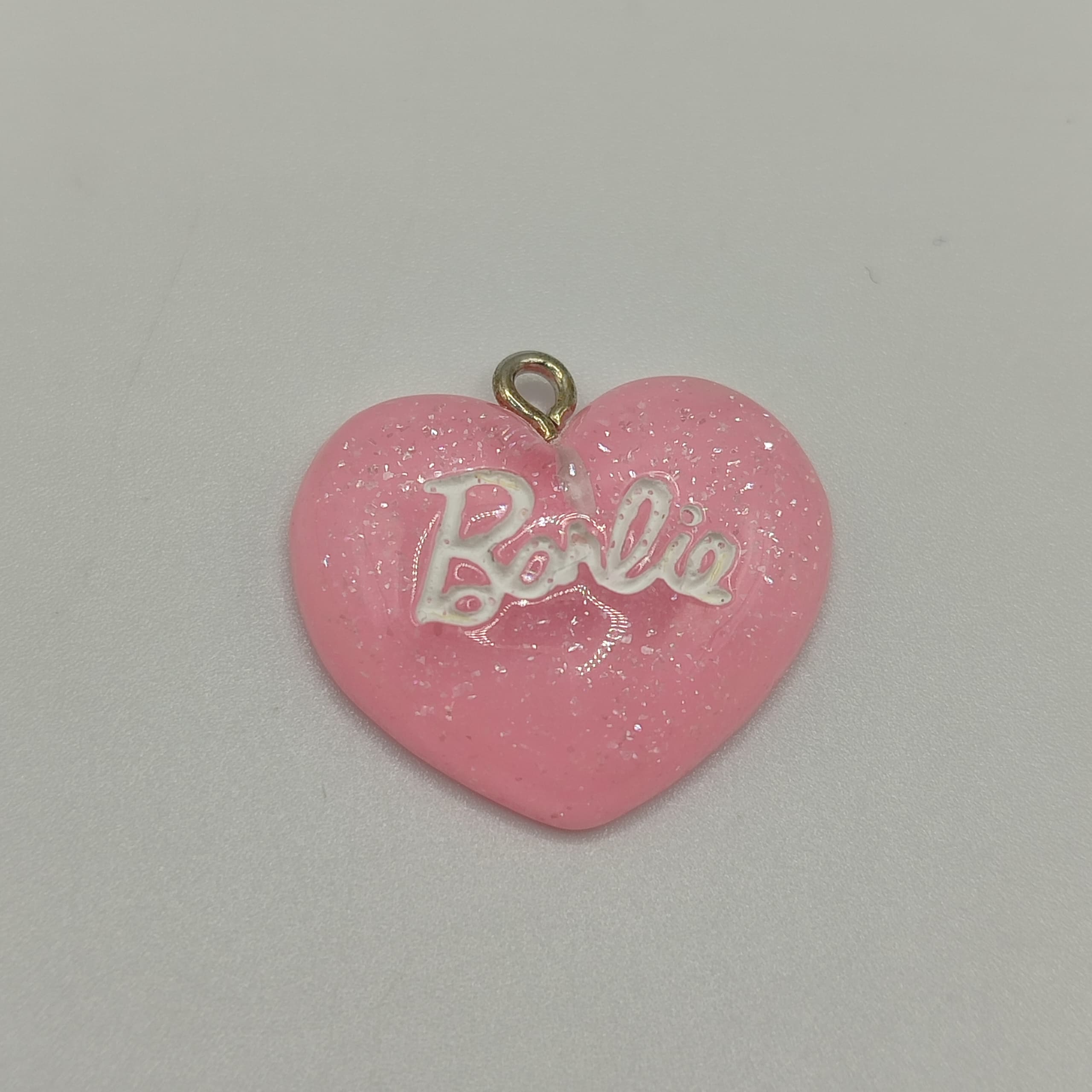 RESINA CORAZON BARBIE ROSADO