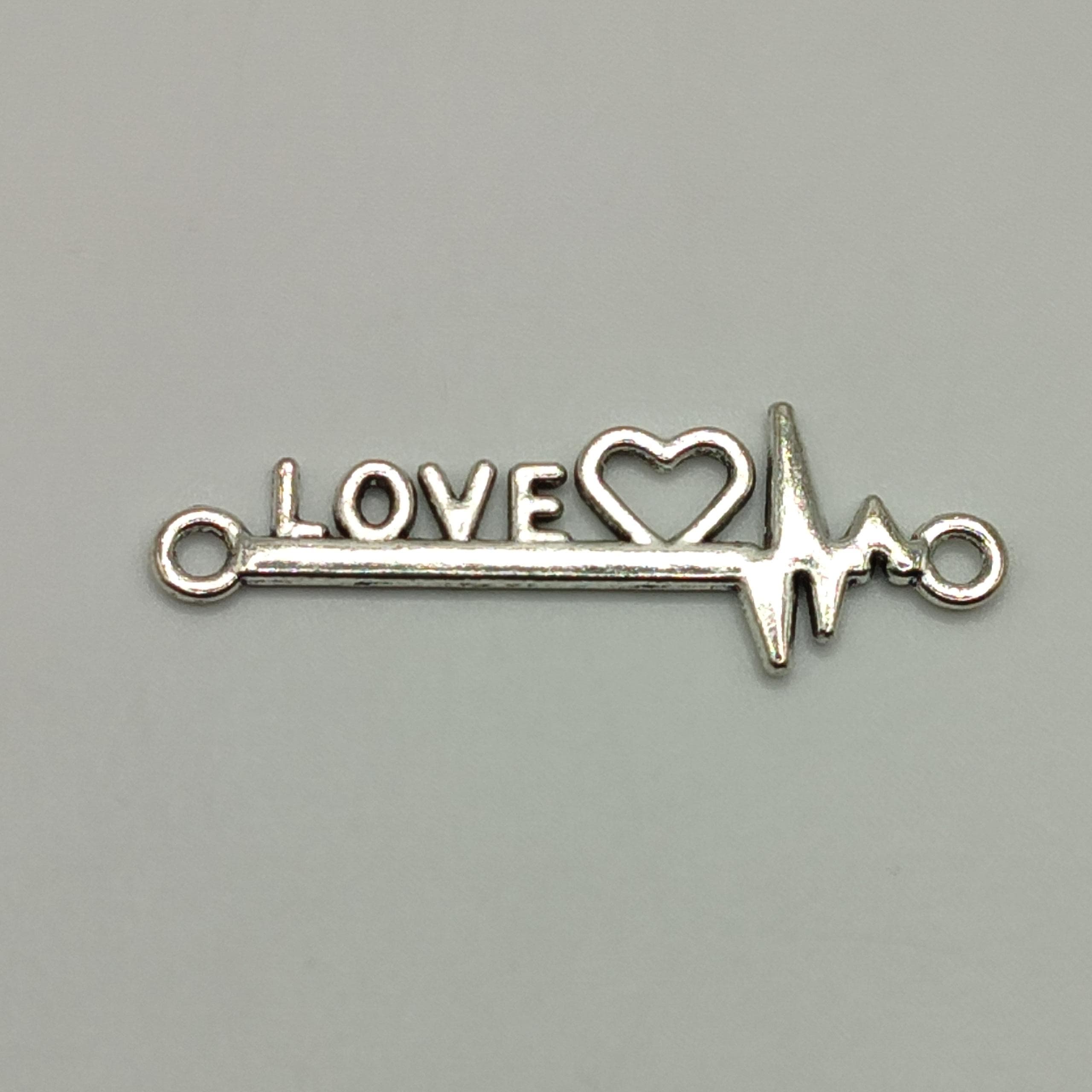 SILVER CONECTOR LOVE