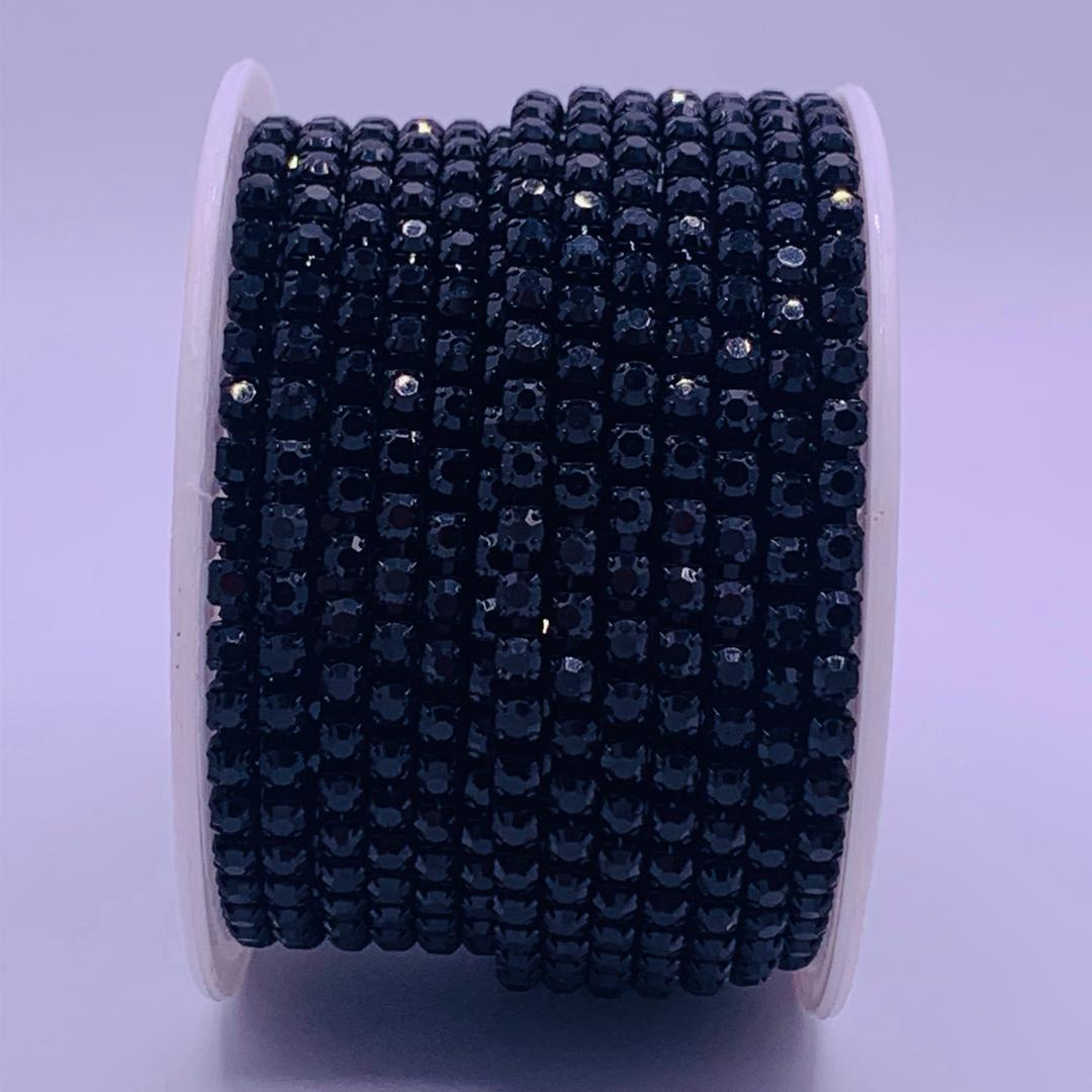 STRASS NEGRO CON BASE NEGRA